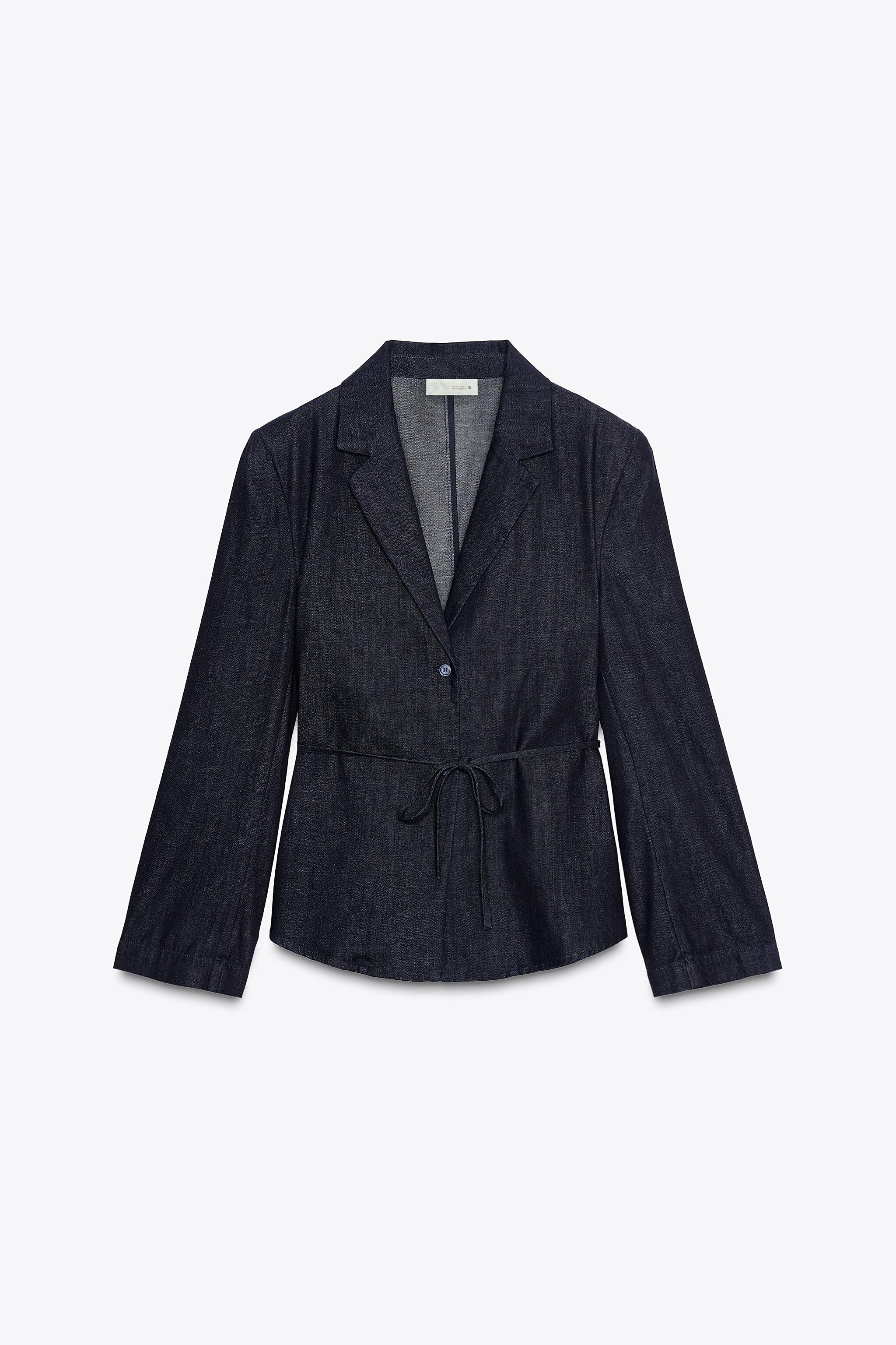 BELTED SHIRT BLAZER