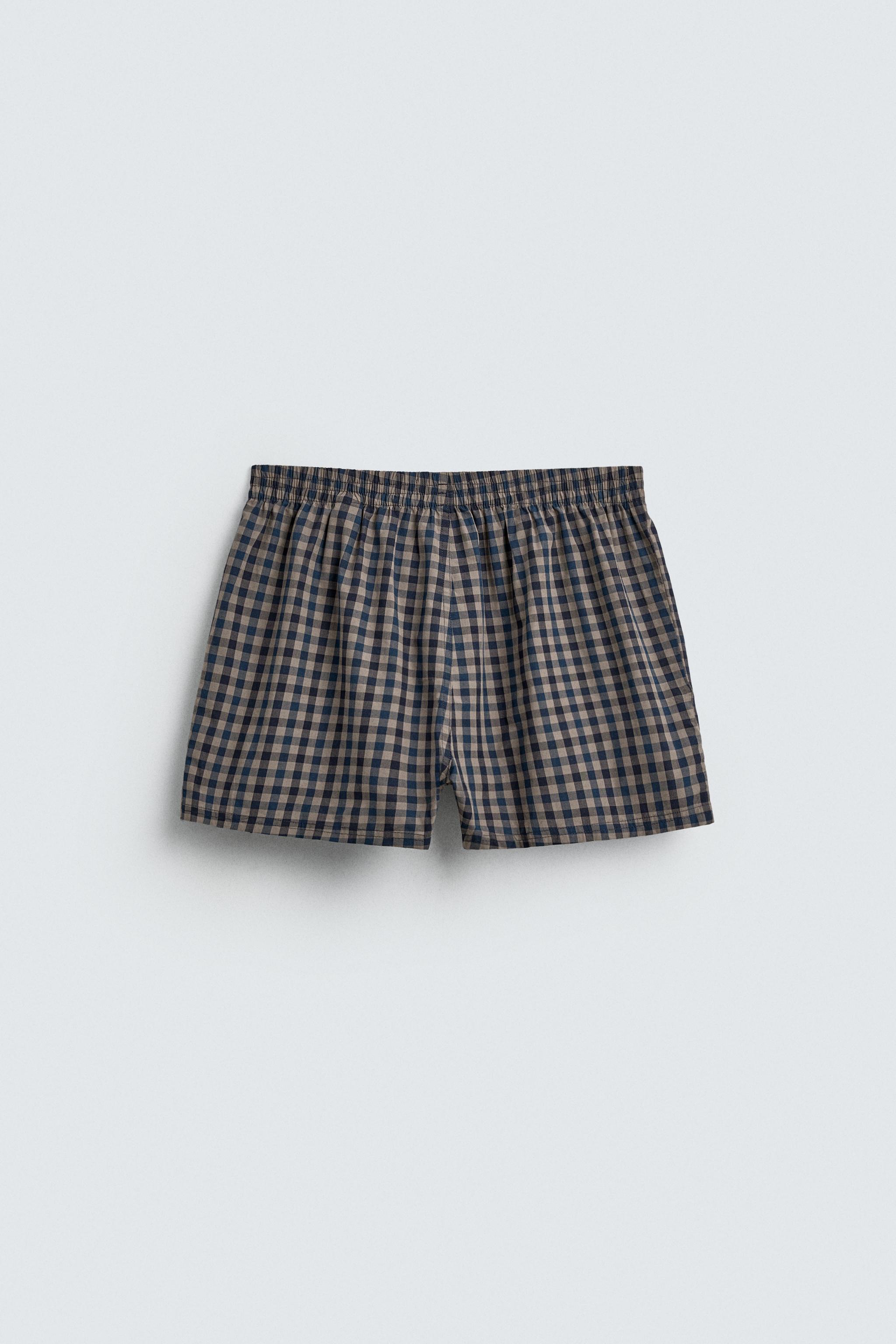 LIMITED EDITION CHECKERED POPLIN BOXERS