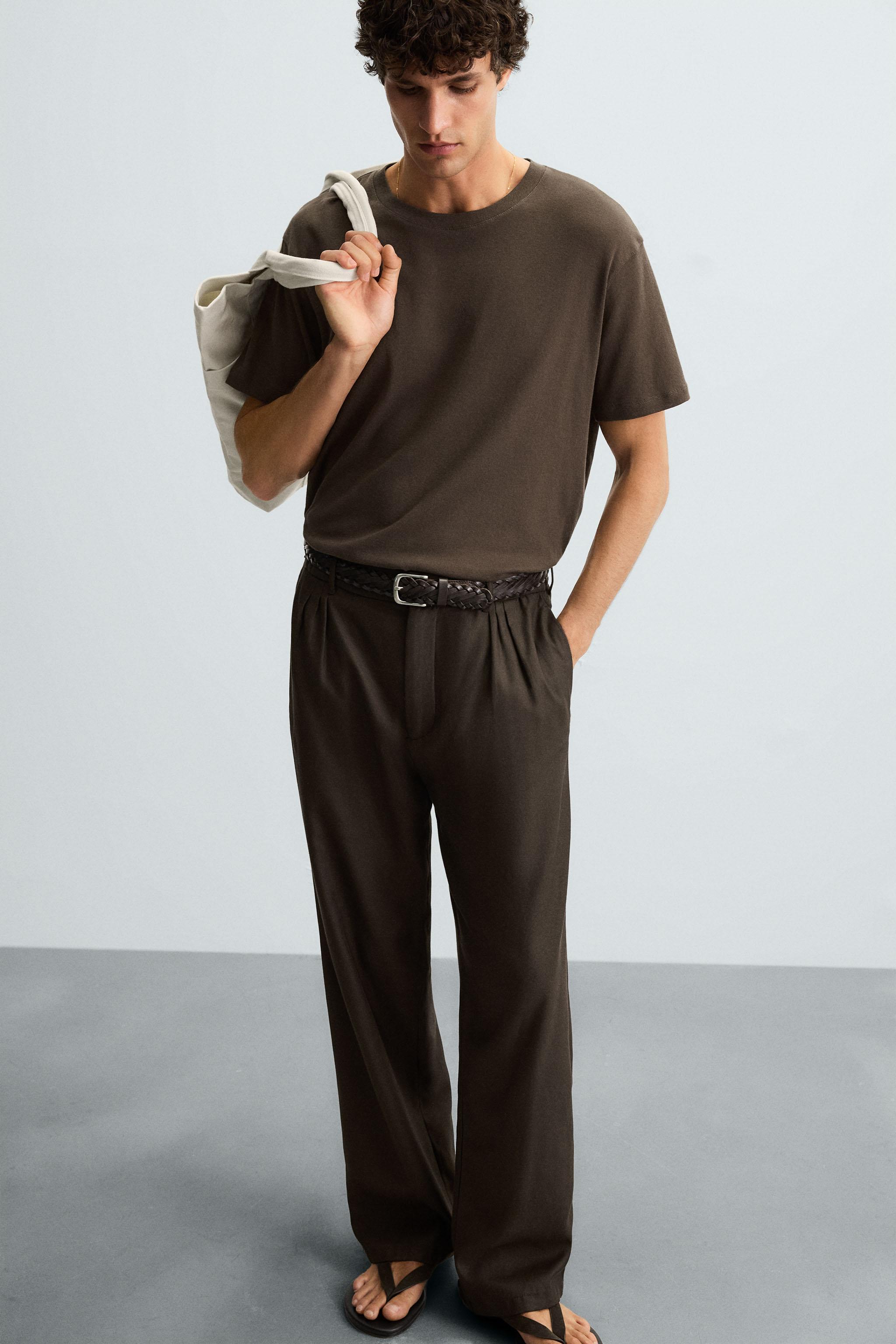 TEXTURED COTTON T-SHIRT