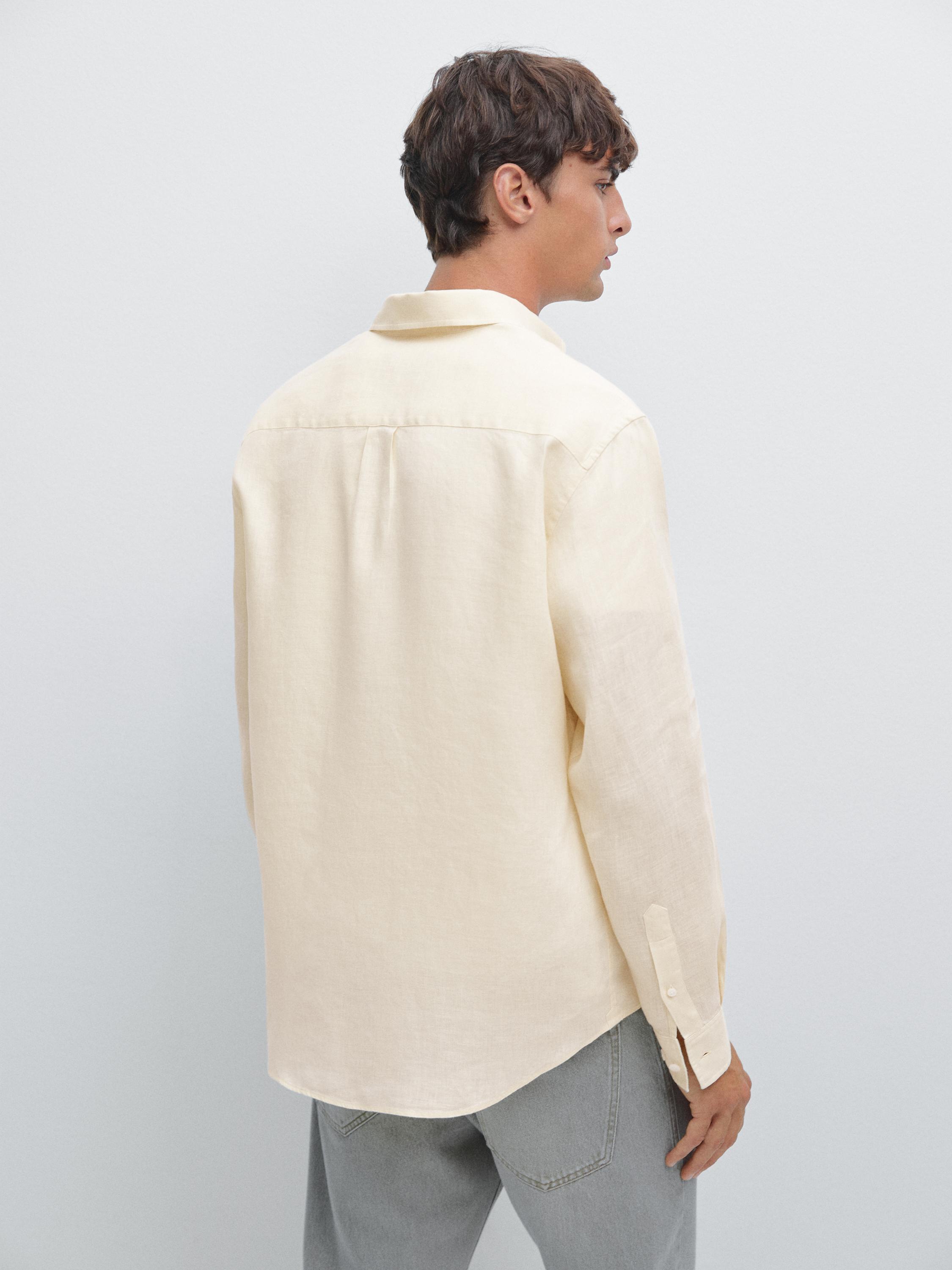 100% linen regular fit shirt