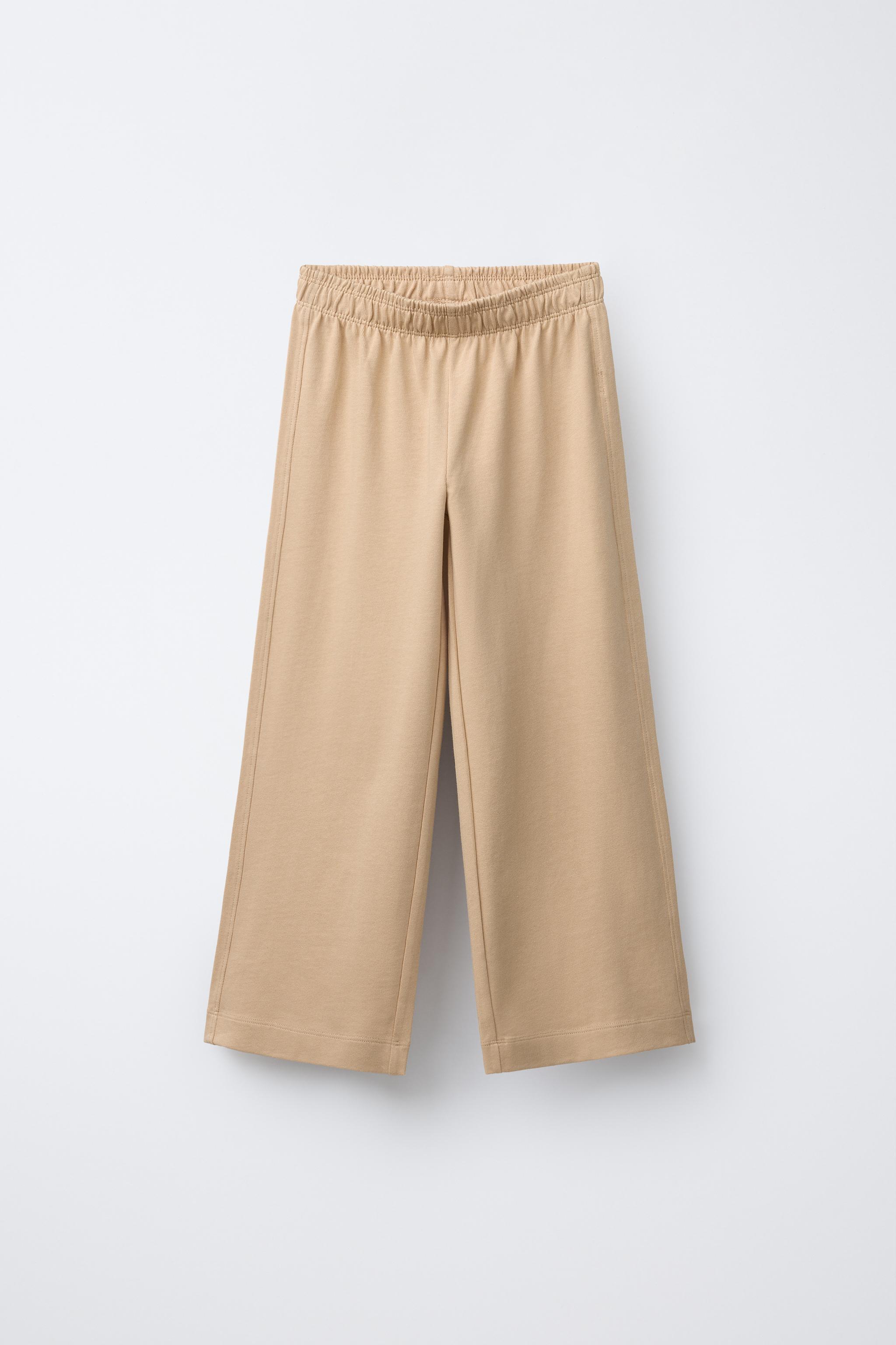 WIDE LEG HEAVY WEIGHT PLAIN PANTS