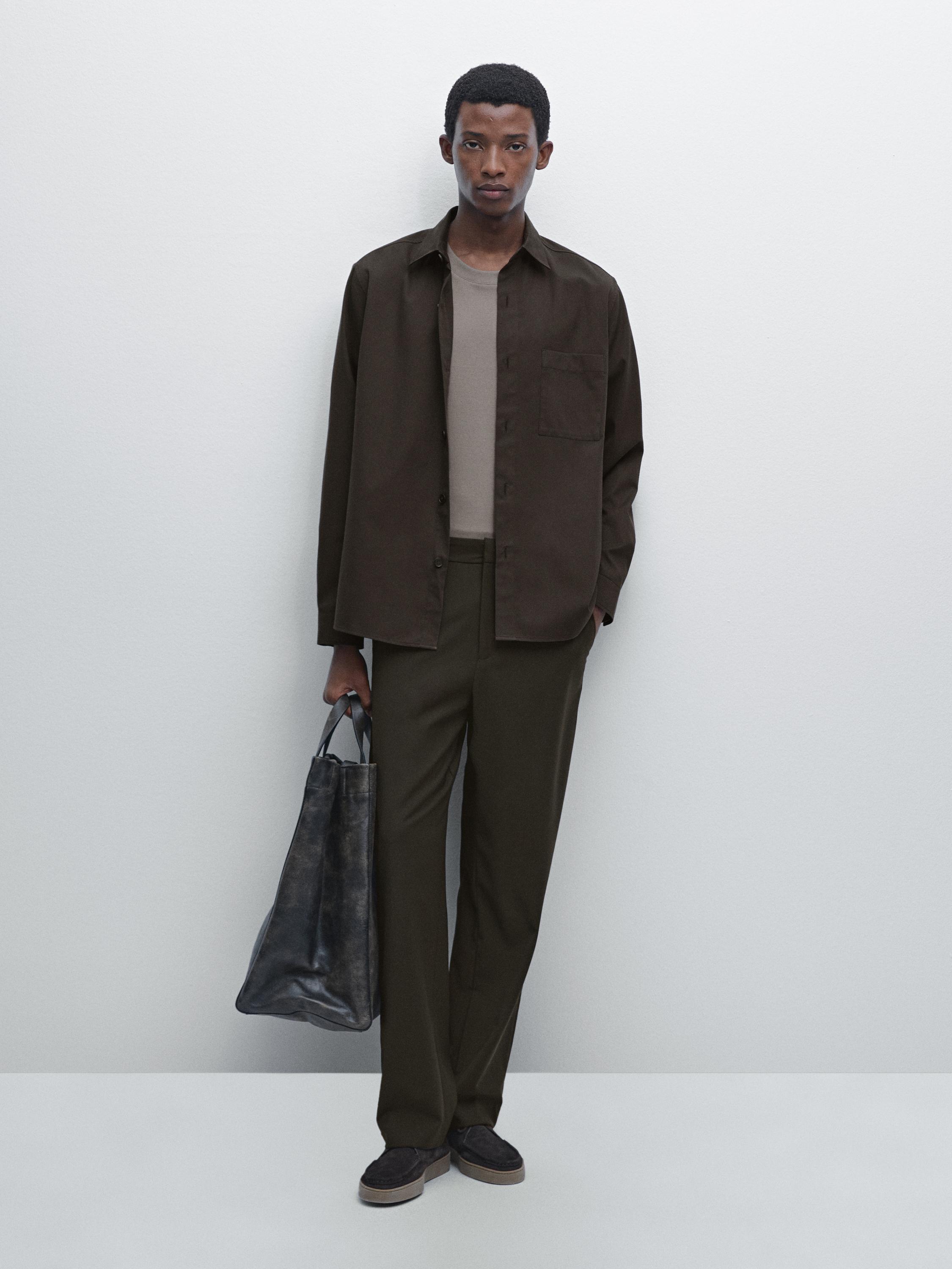 Relaxed fit shirt with pocket