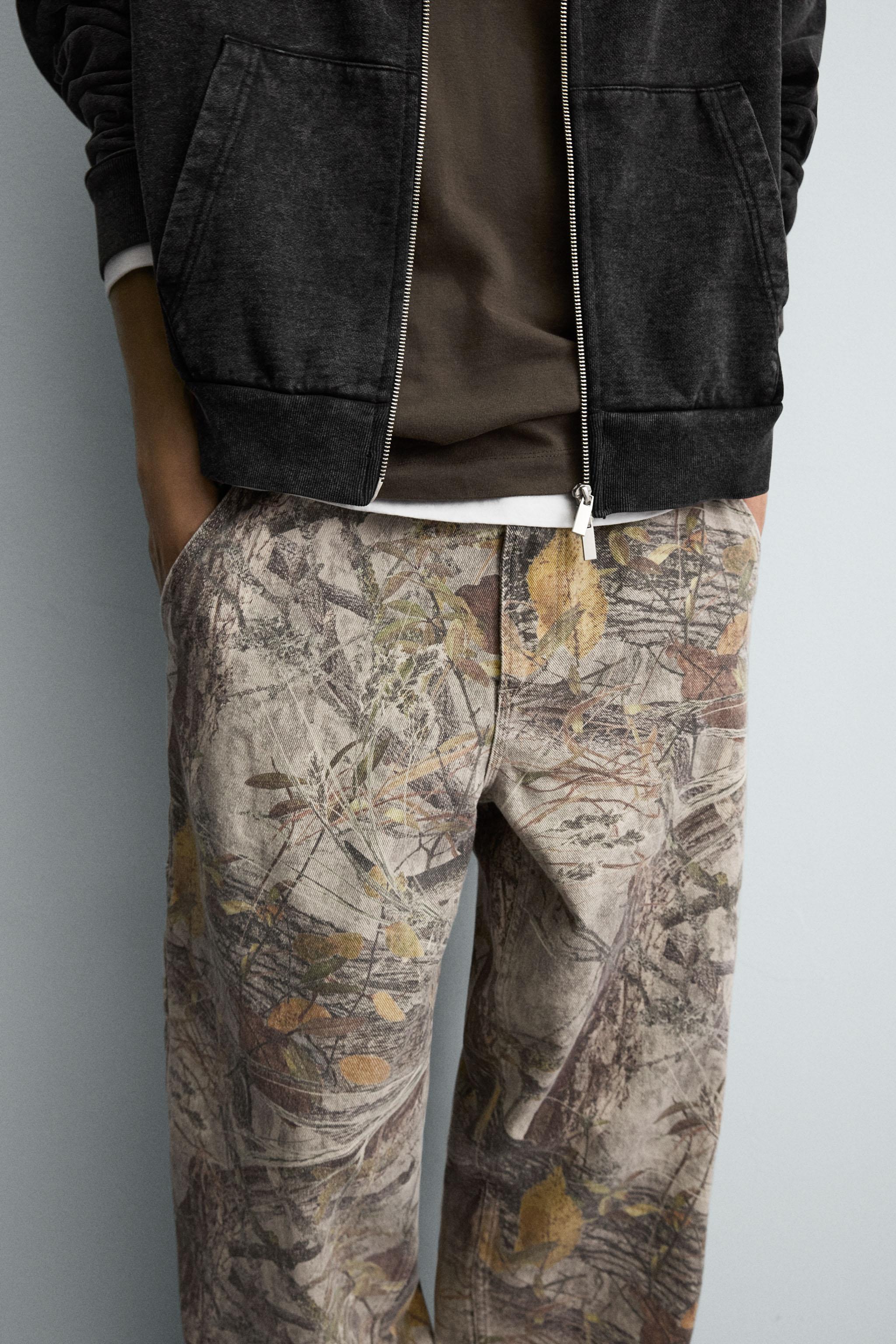 ABSTRACT PRINT CARPENTER PANTS