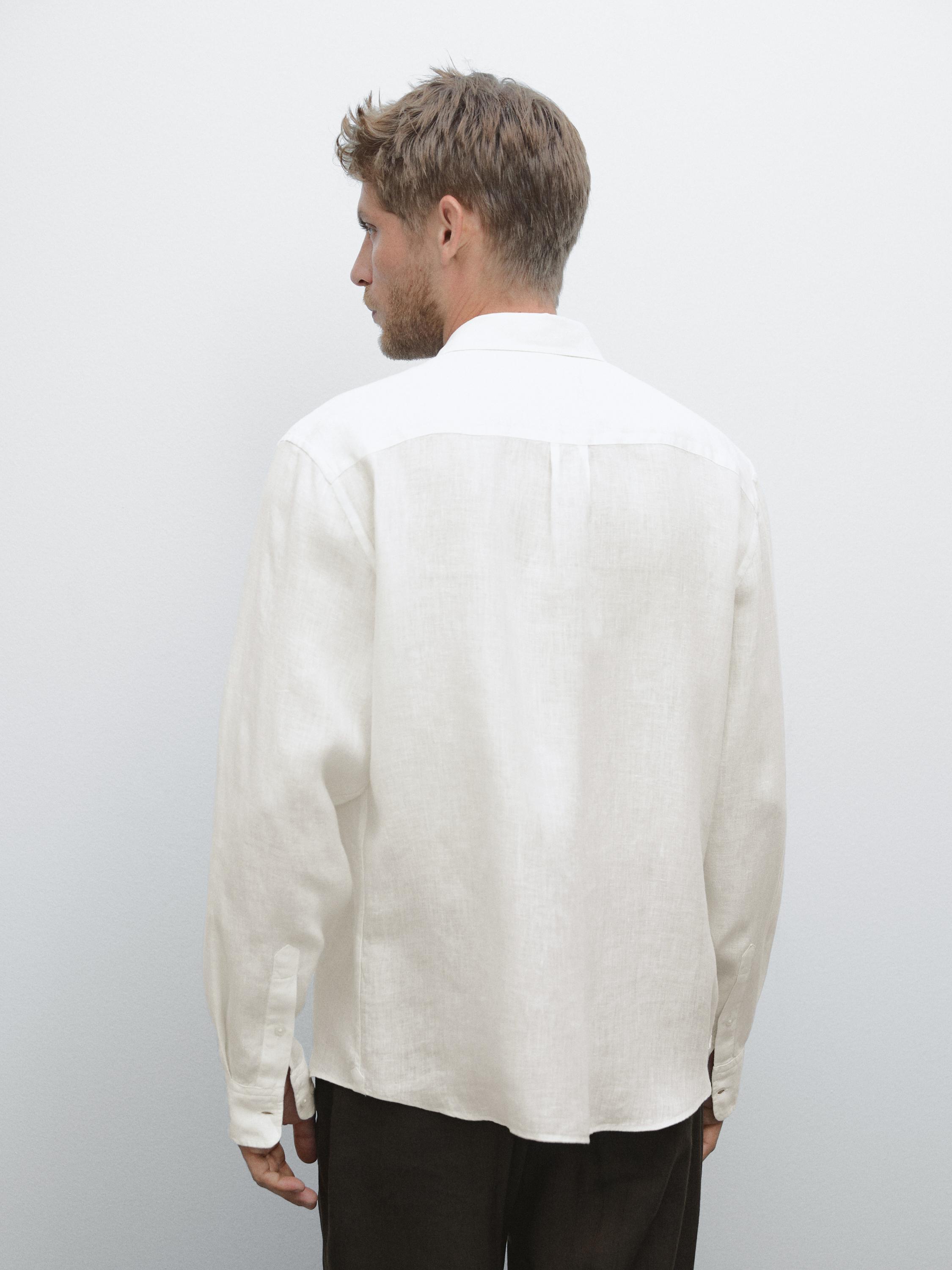 100% linen regular fit shirt