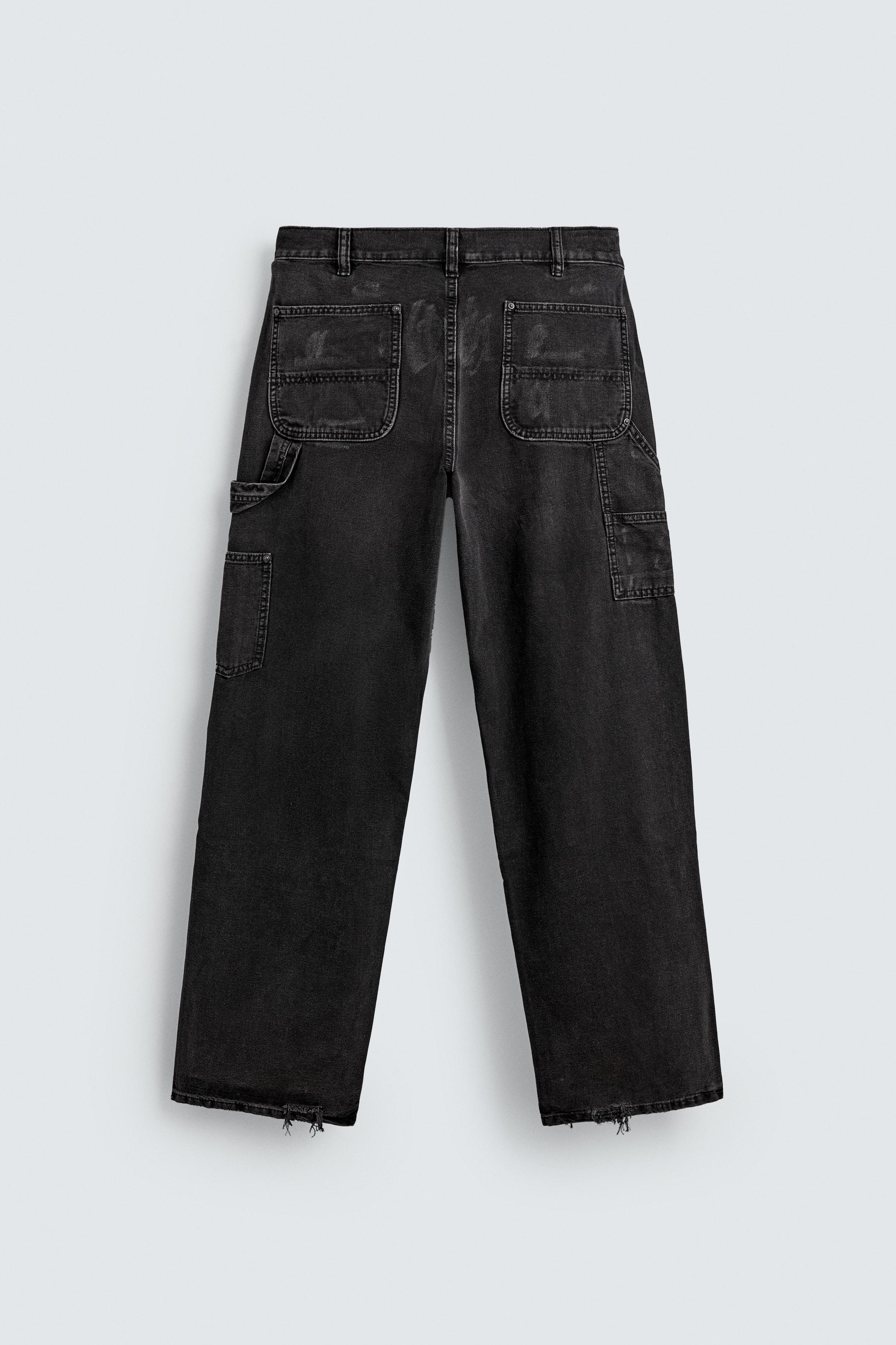 WASHED EFFECT CARPENTER JEANS