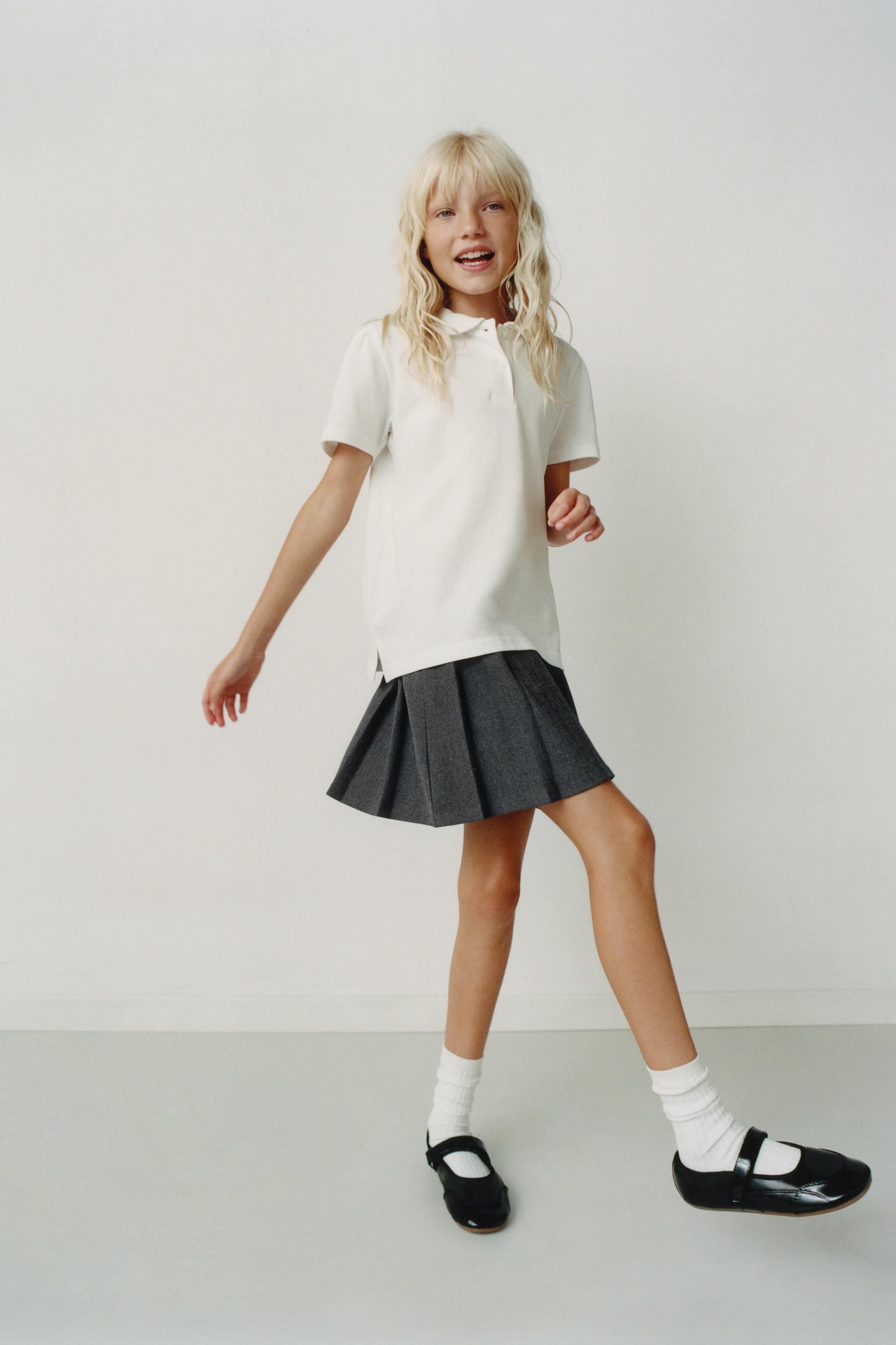 PIQUÉ POLO SHIRT WITH PETER PAN COLLAR