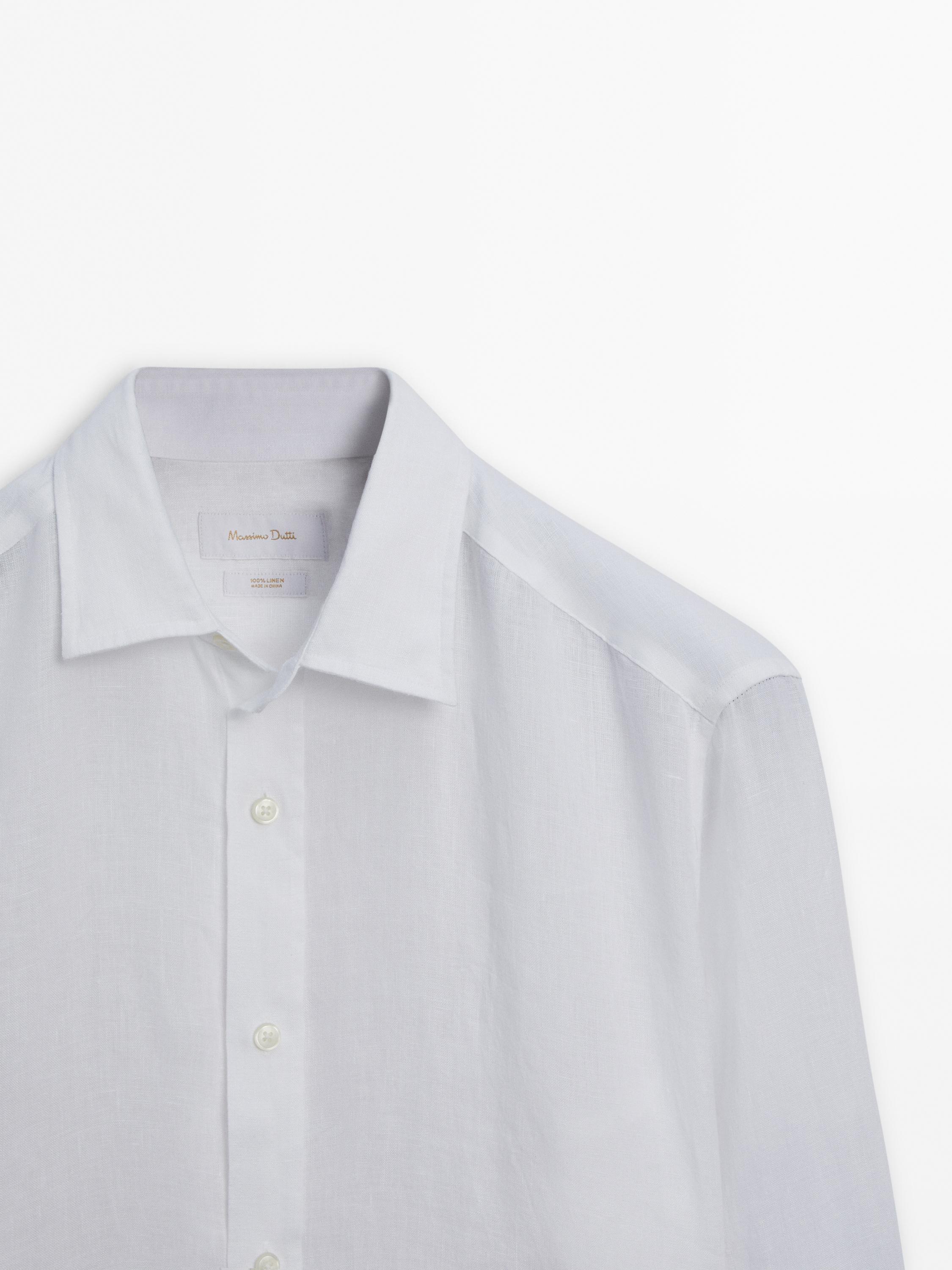 100% linen regular fit shirt