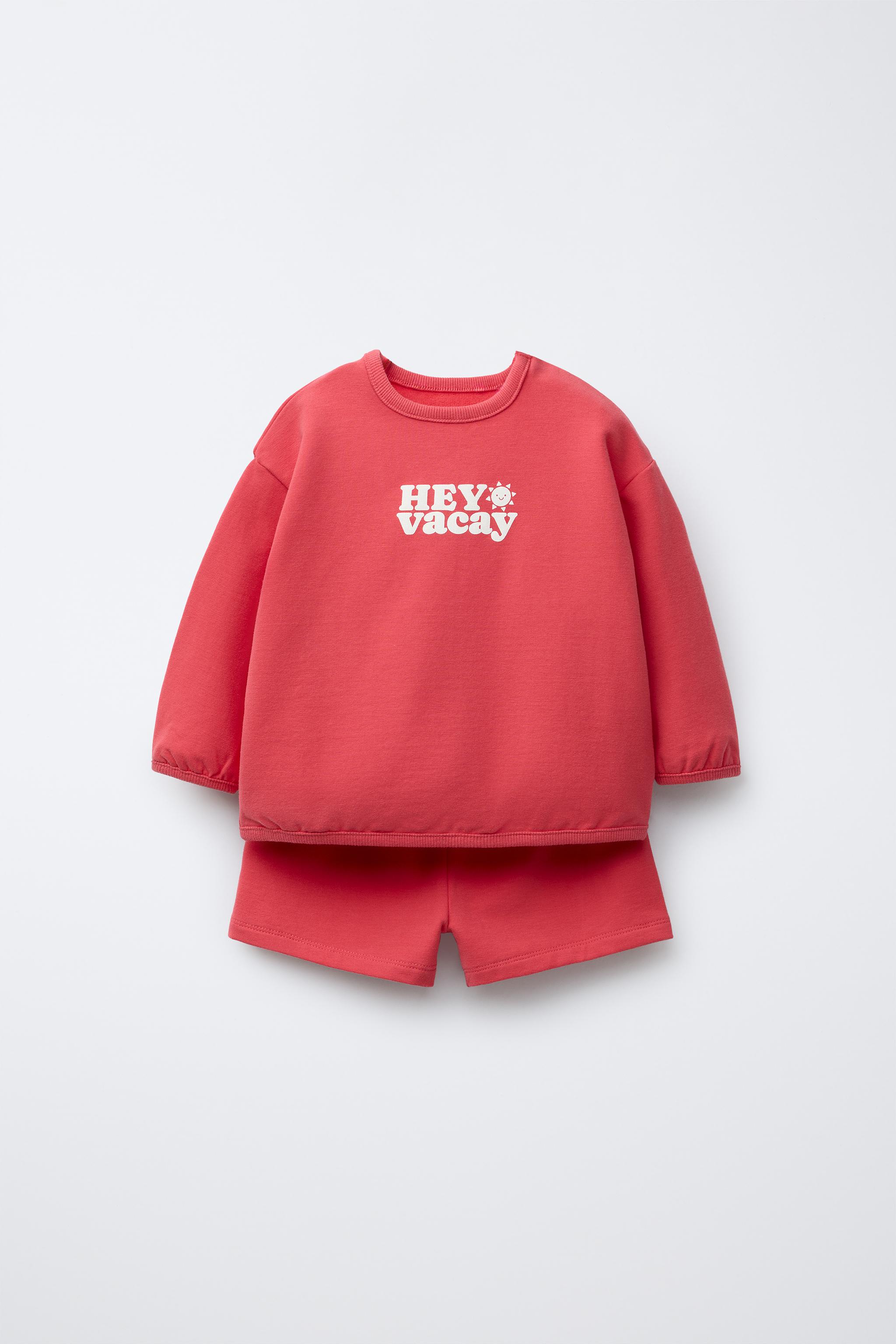 SWEATSHIRT AND TEXT BERMUDA SET