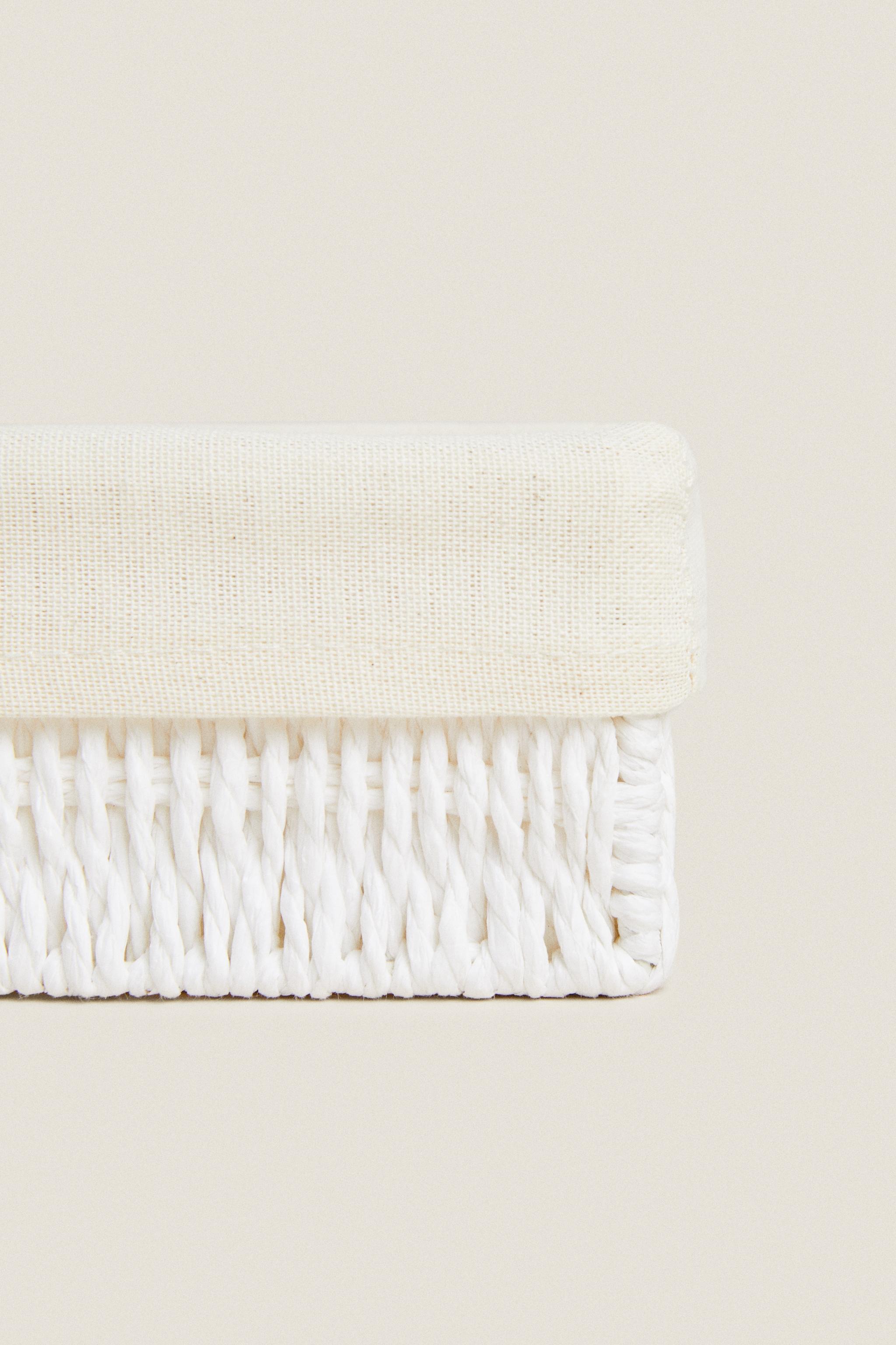 RECTANGULAR FABRIC INTERIOR BASKET