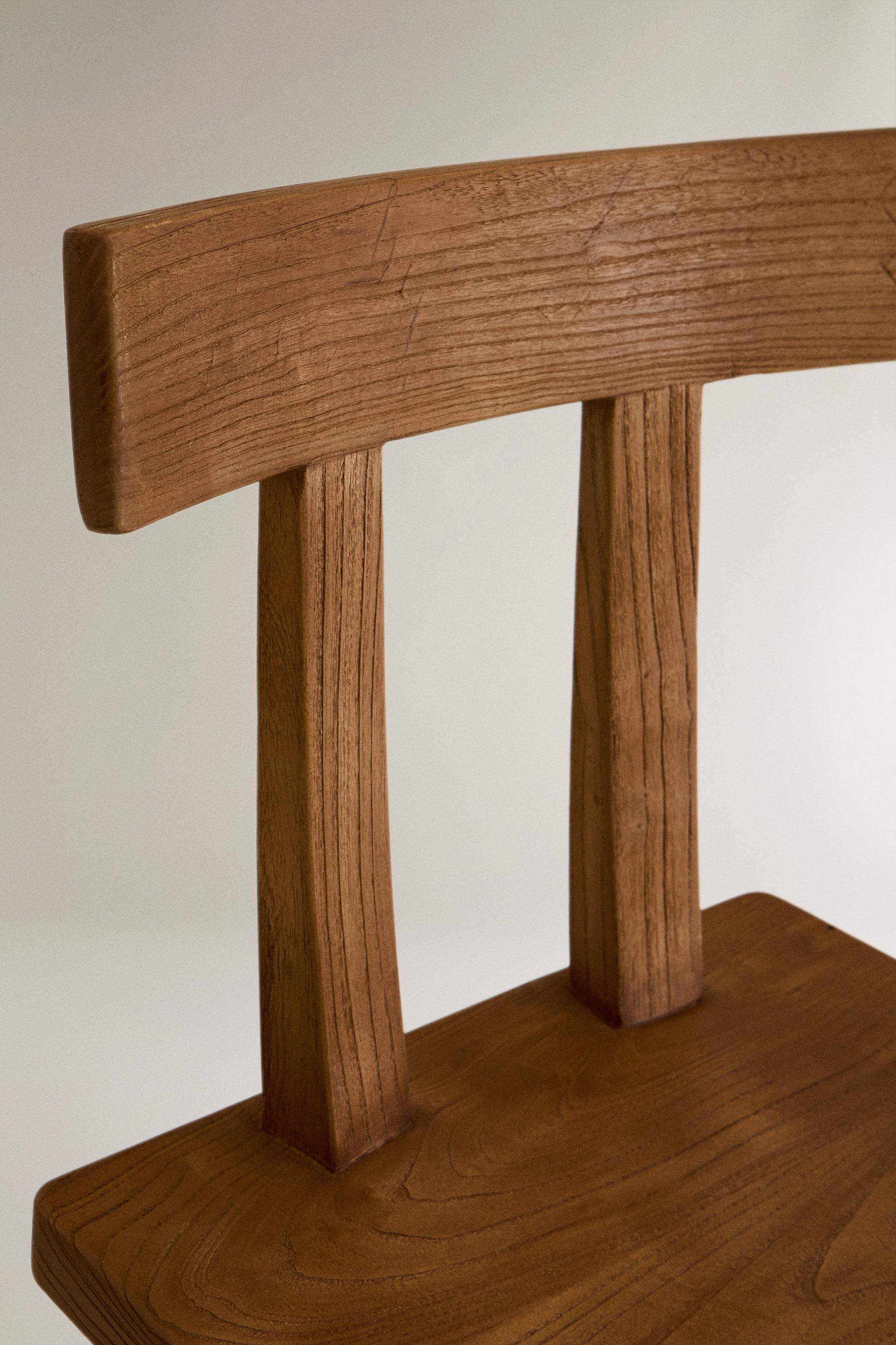 WOODEN CHAIR WITH BACKREST