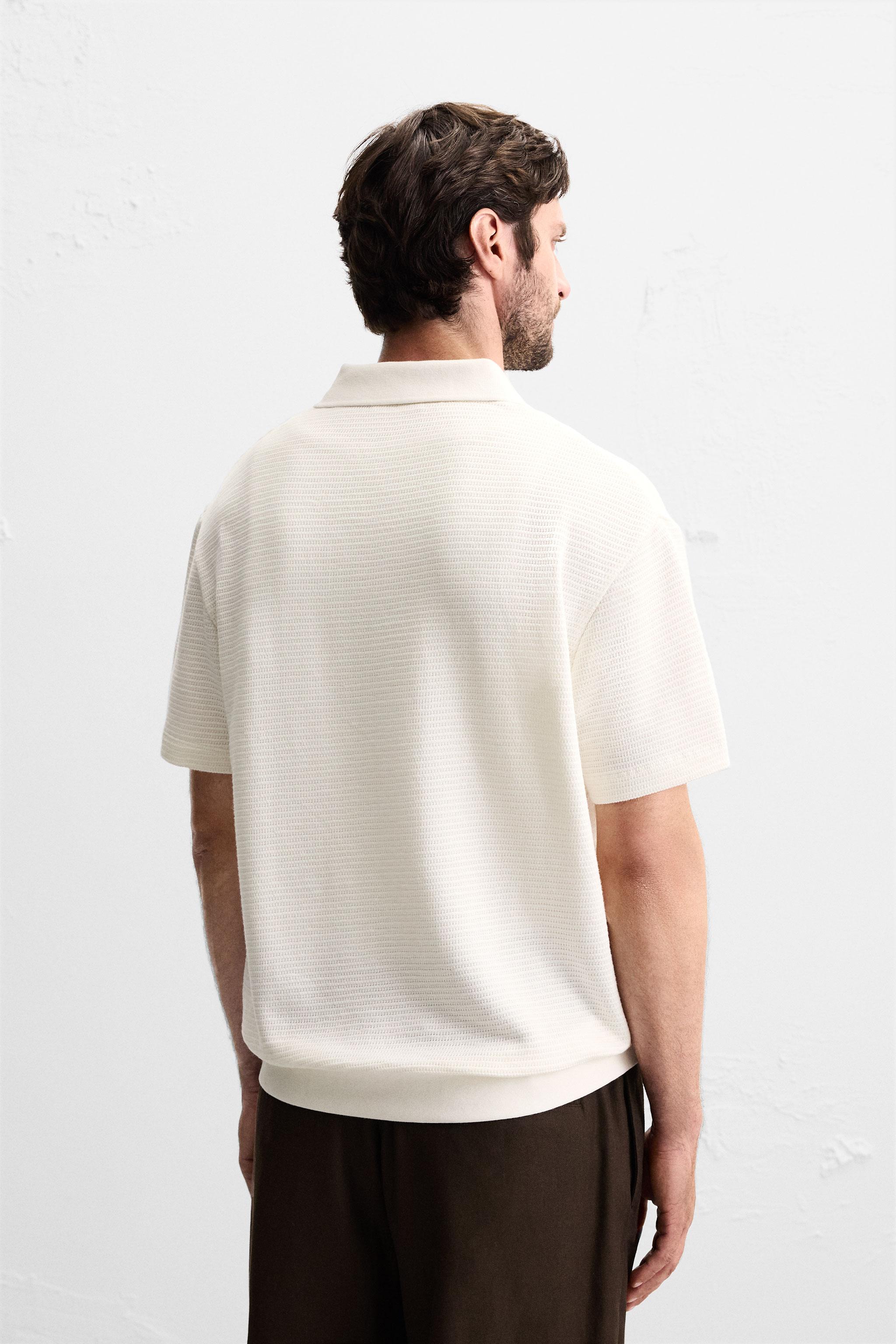 JACQUARD TEXTURED POLO SHIRT