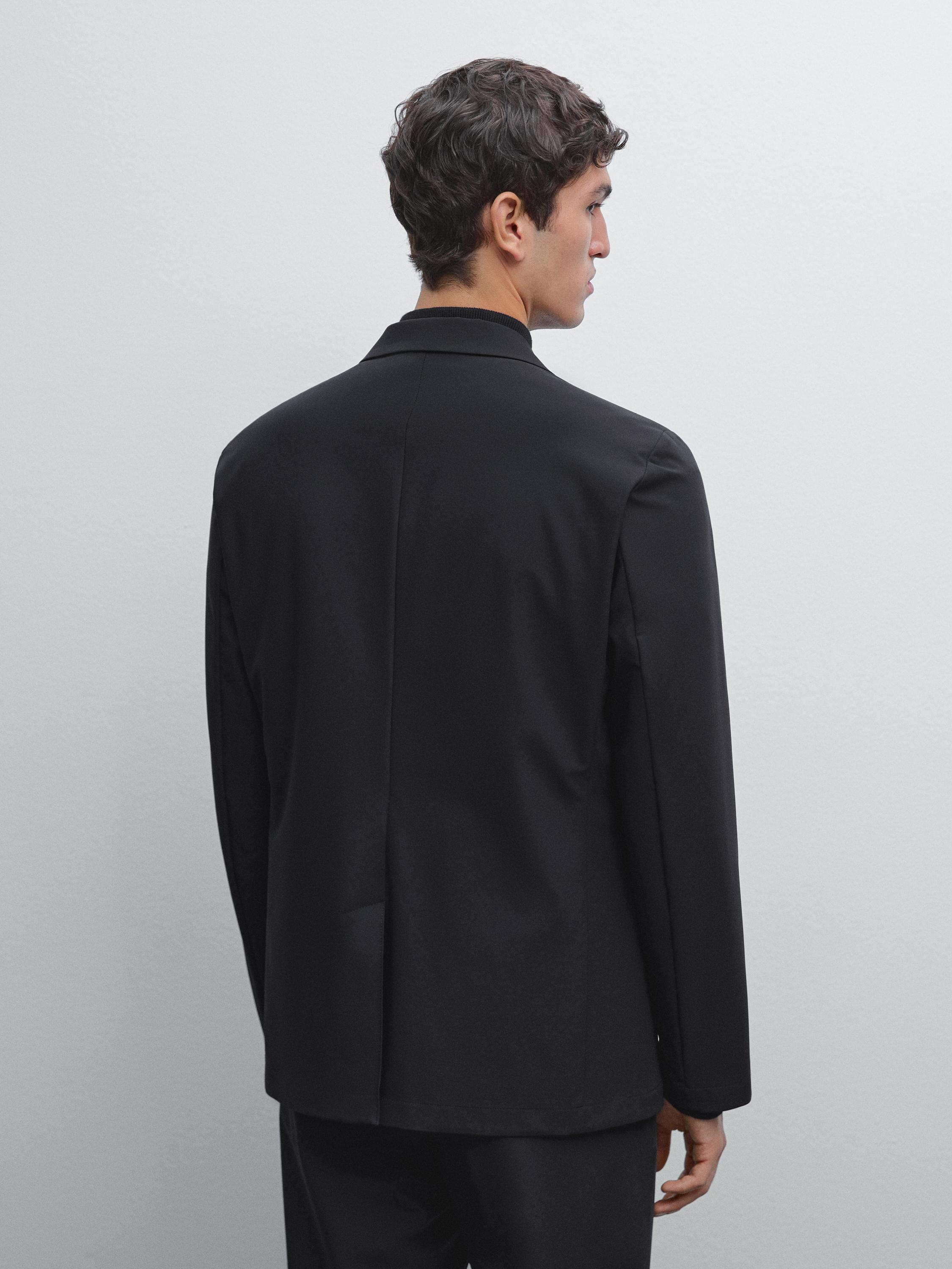Technical fabric blazer