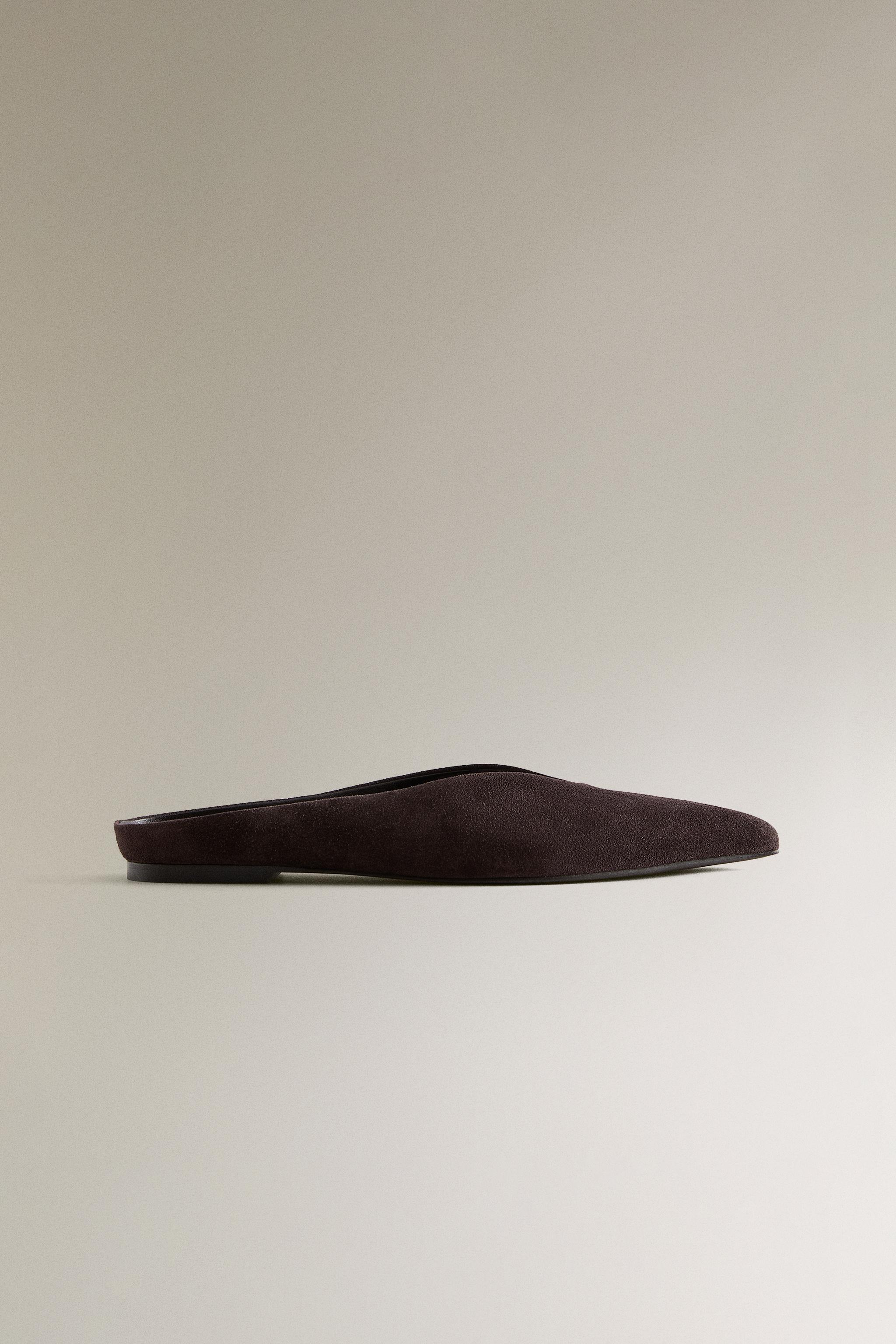 POINTED LEATHER MULES