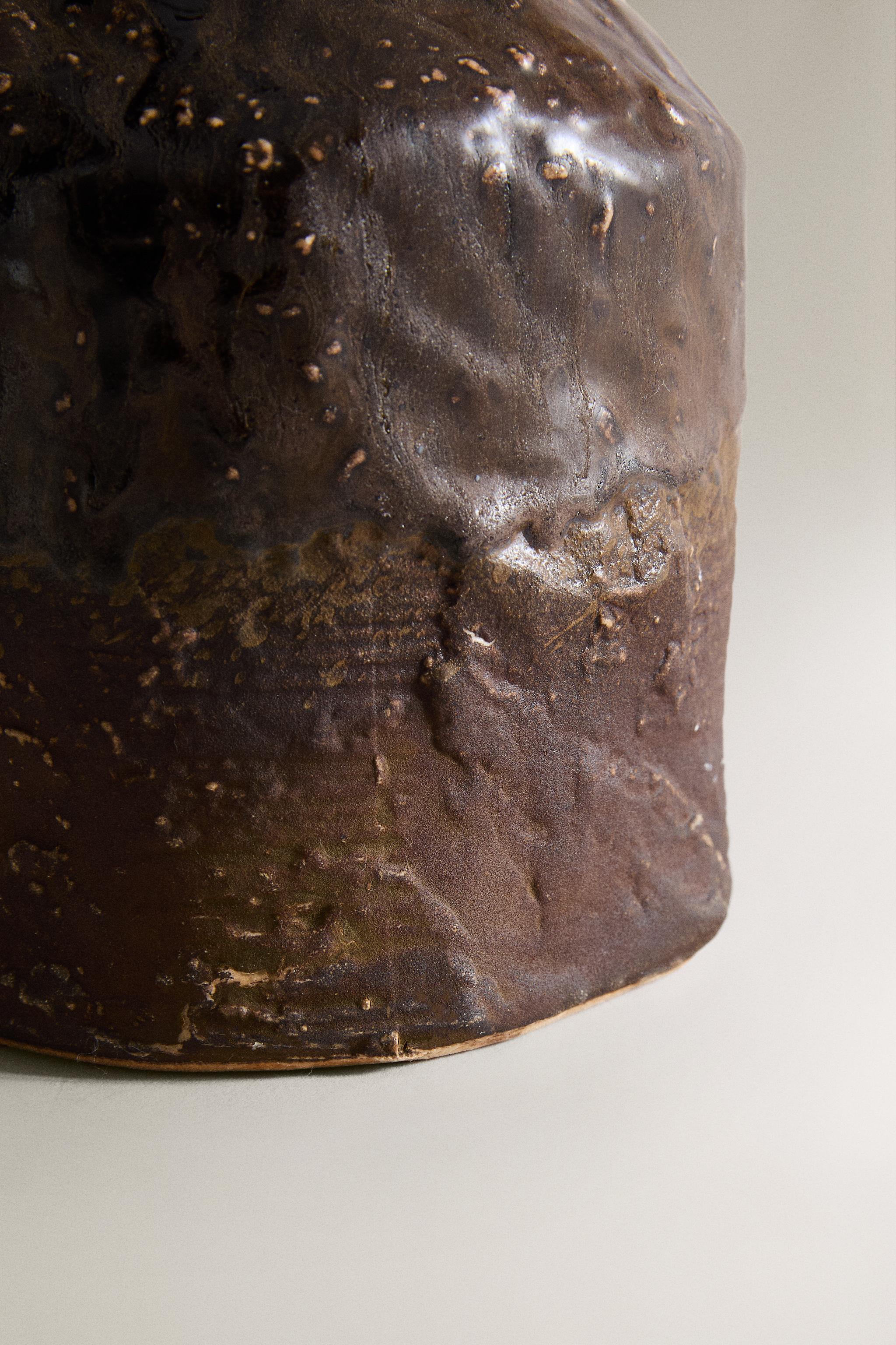 TEXTURED CERAMIC VASE