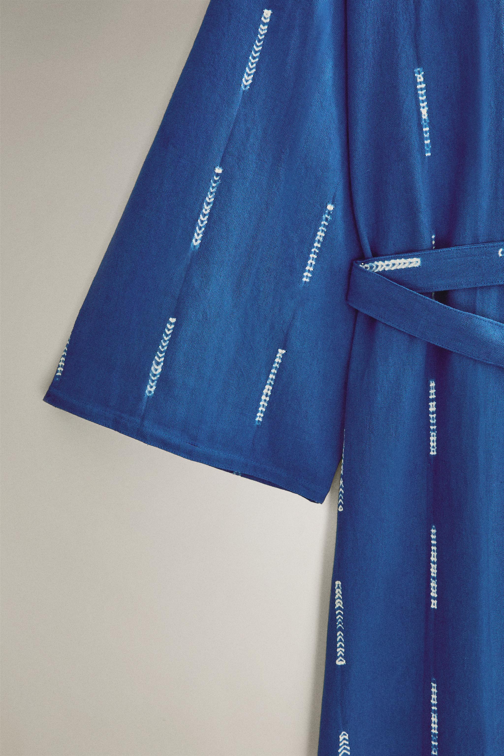 TIE-DYE COTTON KIMONO X TENSIRA