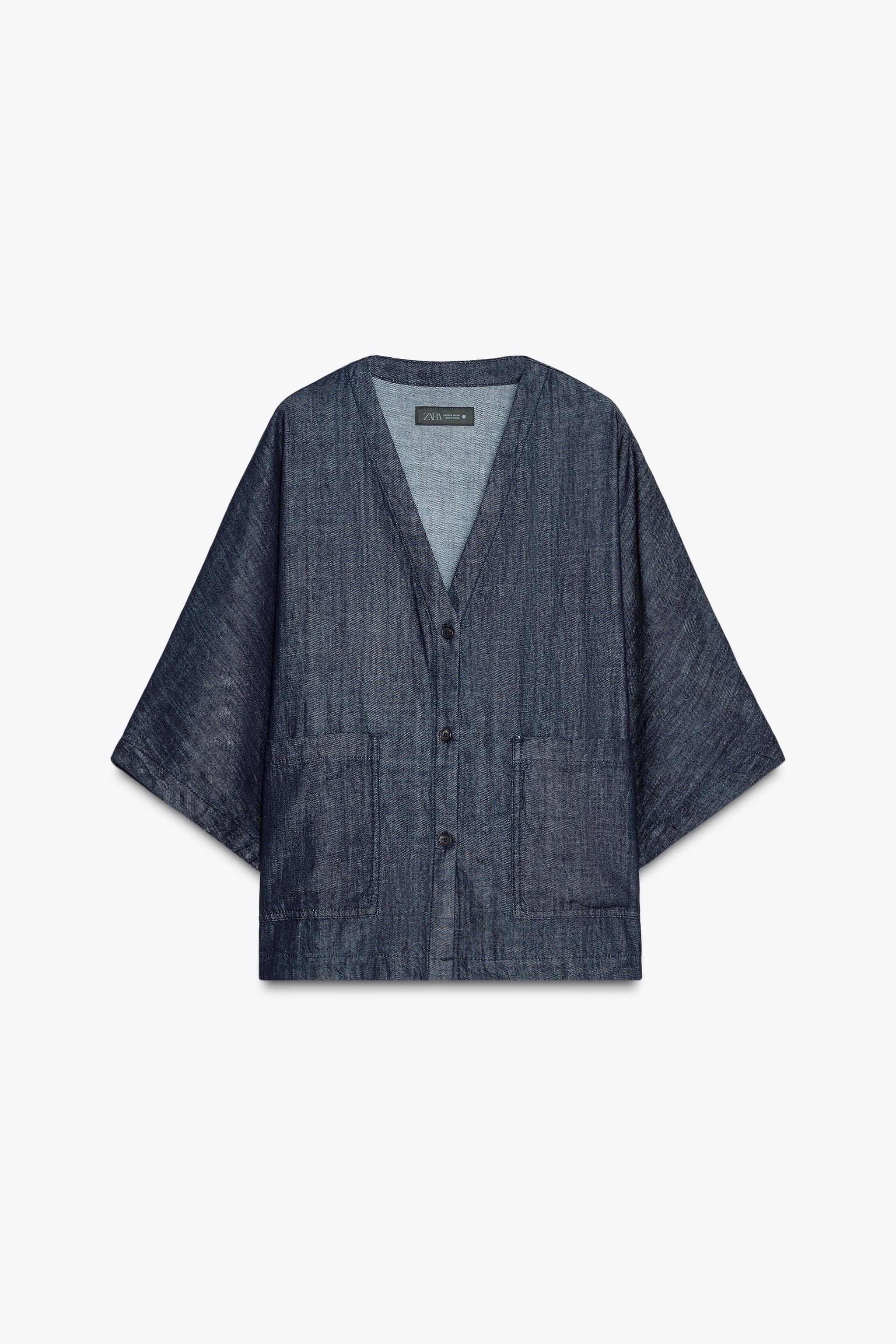RELAXED DENIM SHIRT ZW COLLECTION