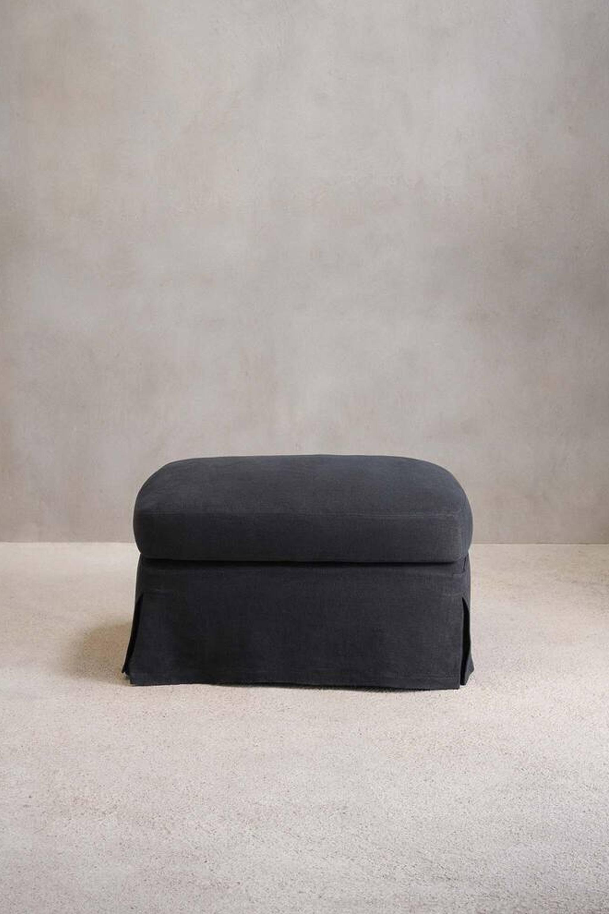 FOOTSTOOL 01 LINEN COVER