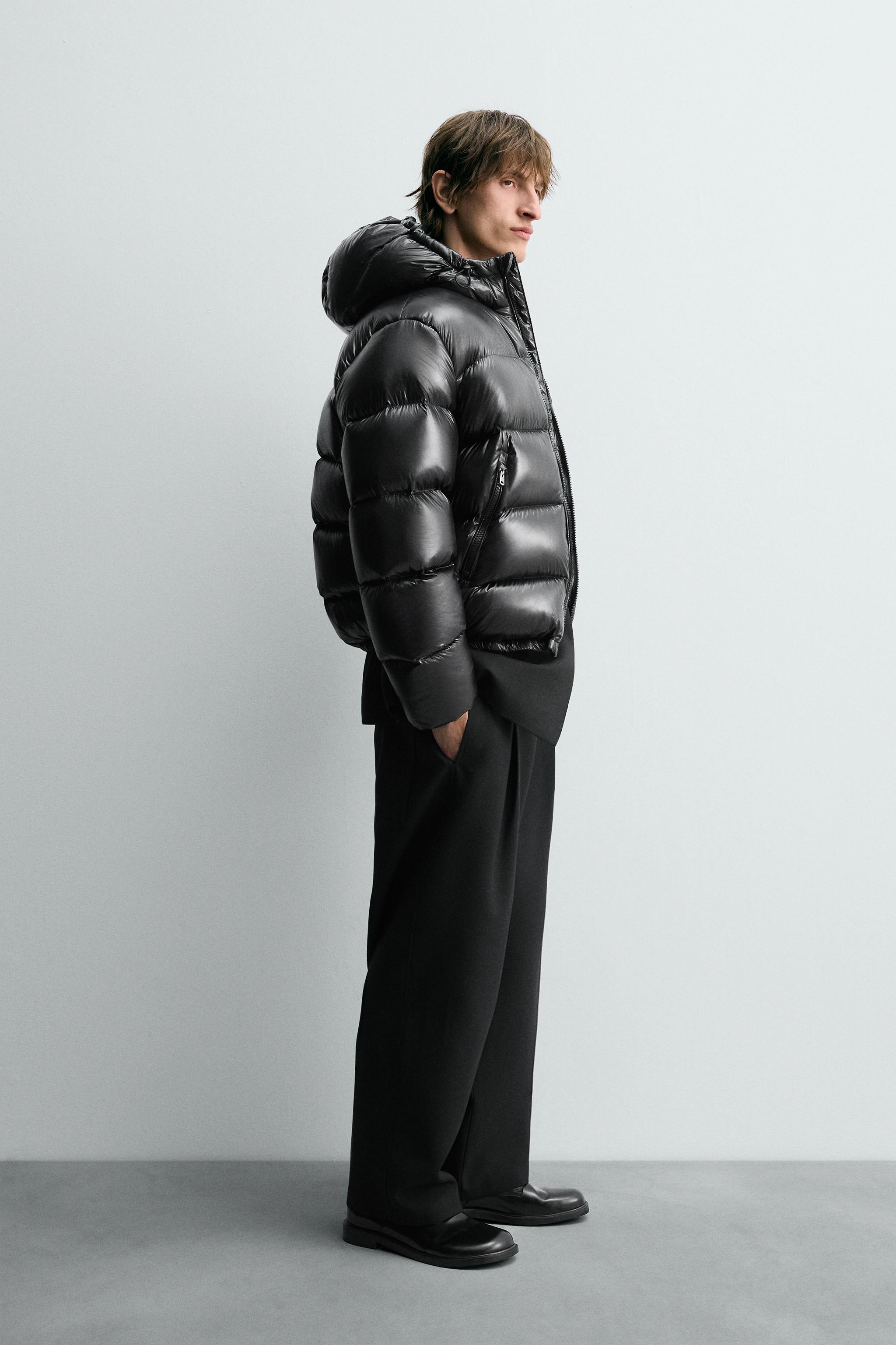 100% FEATHER WATER REPELLENT PUFFER JACKET