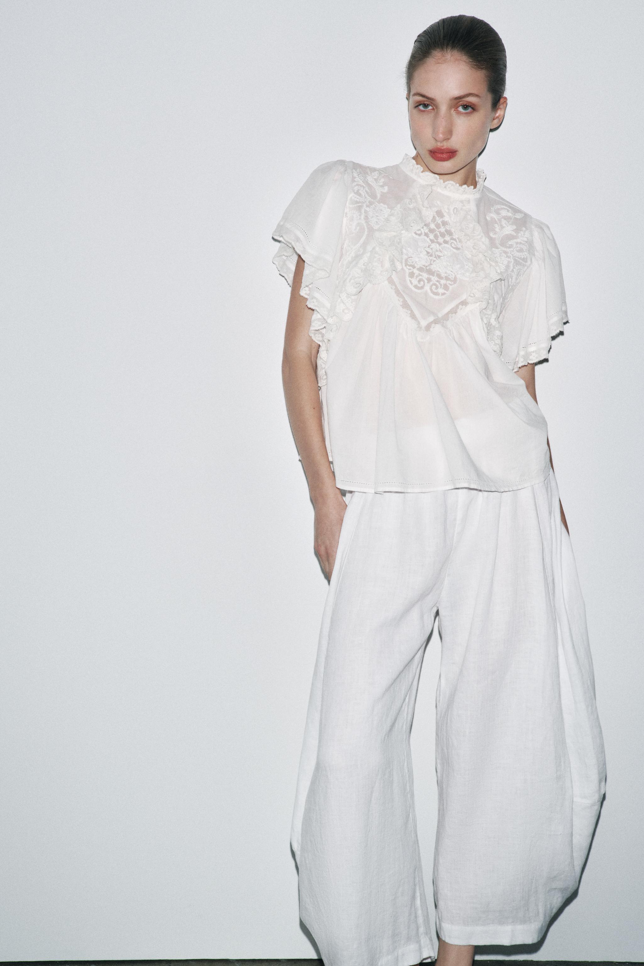 LIMITED EDITION EMBROIDERED LACE TOP