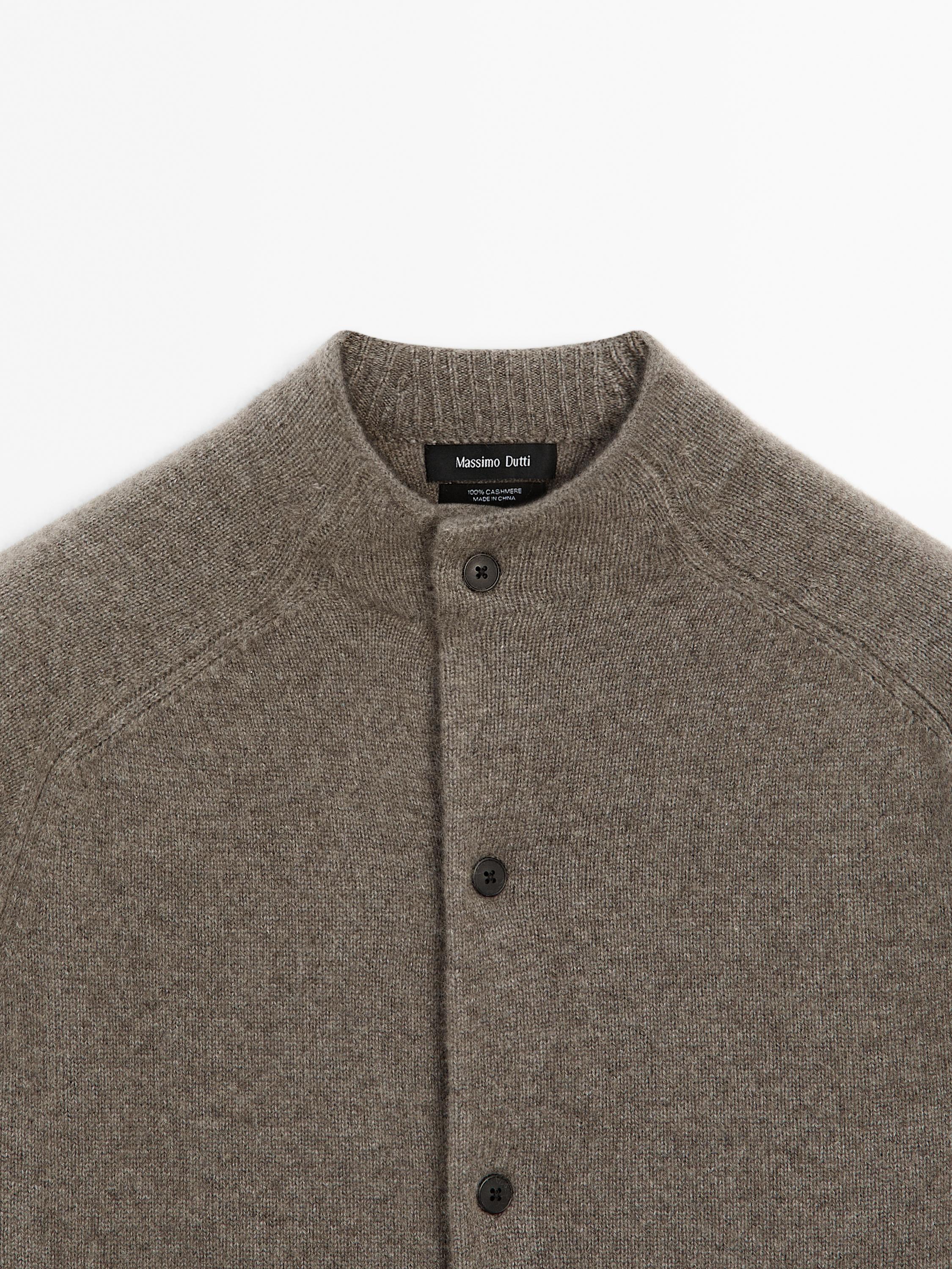 100% cashmere knit cardigan