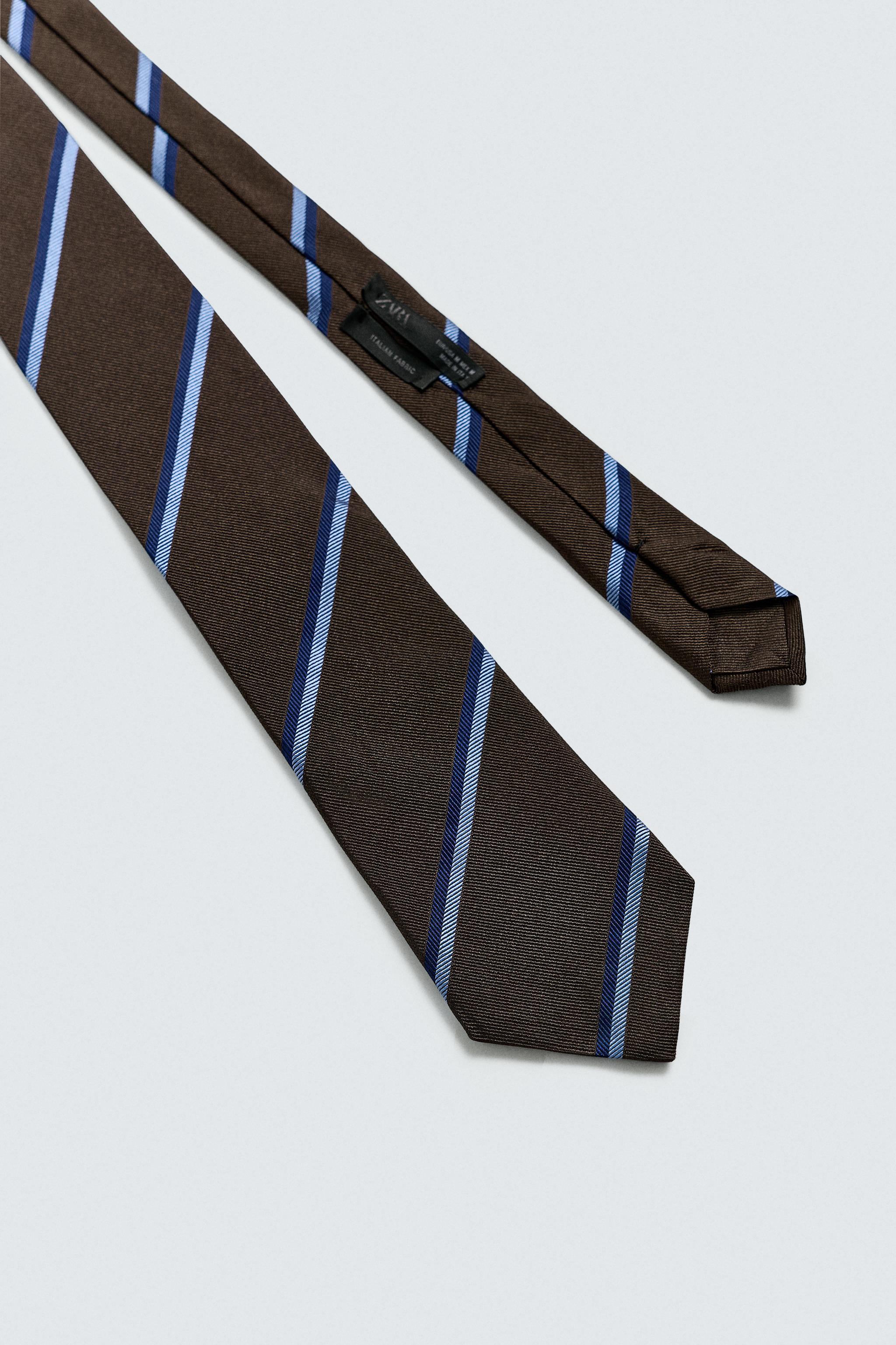 100% SILK STRIPED TIE
