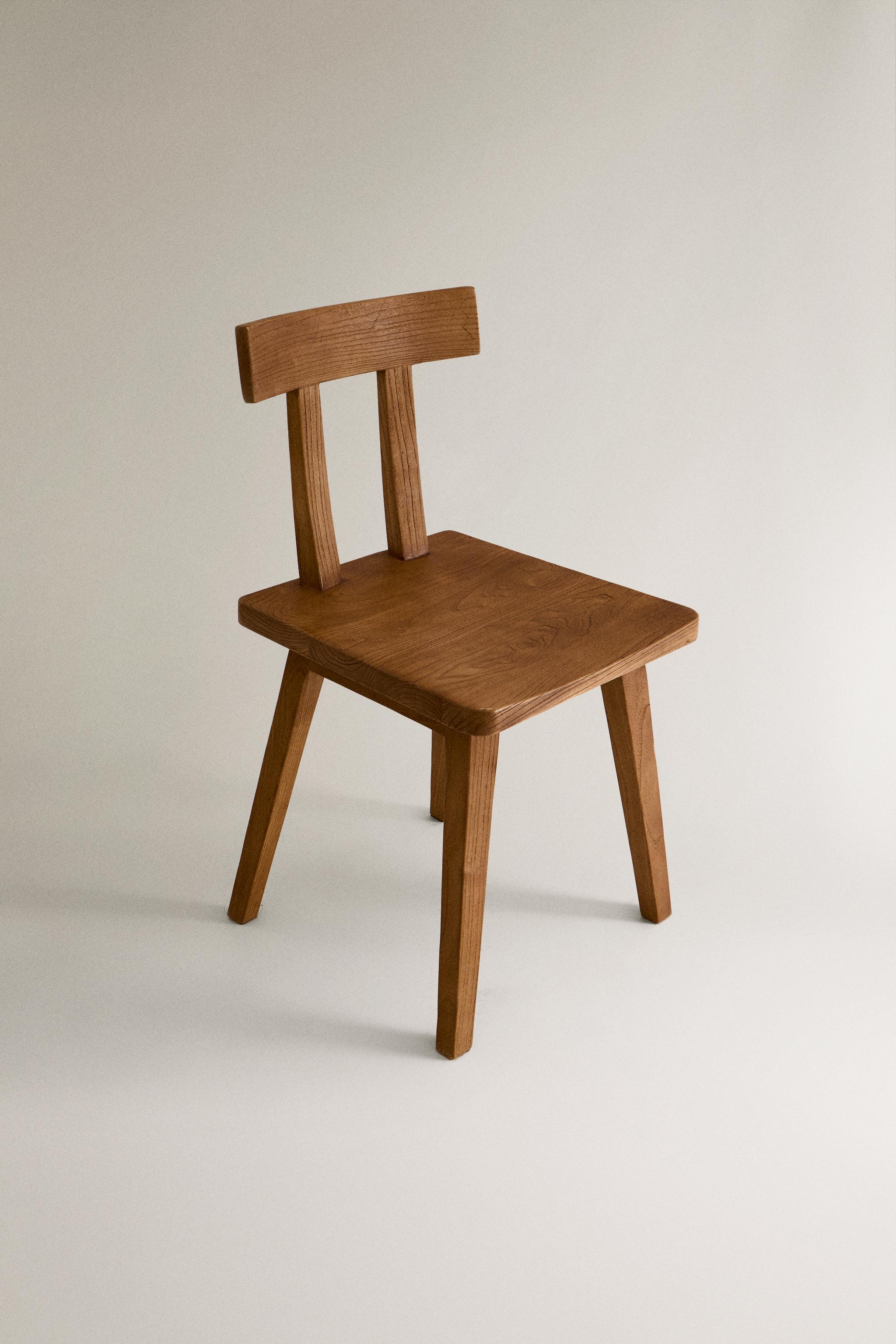 WOODEN CHAIR WITH BACKREST