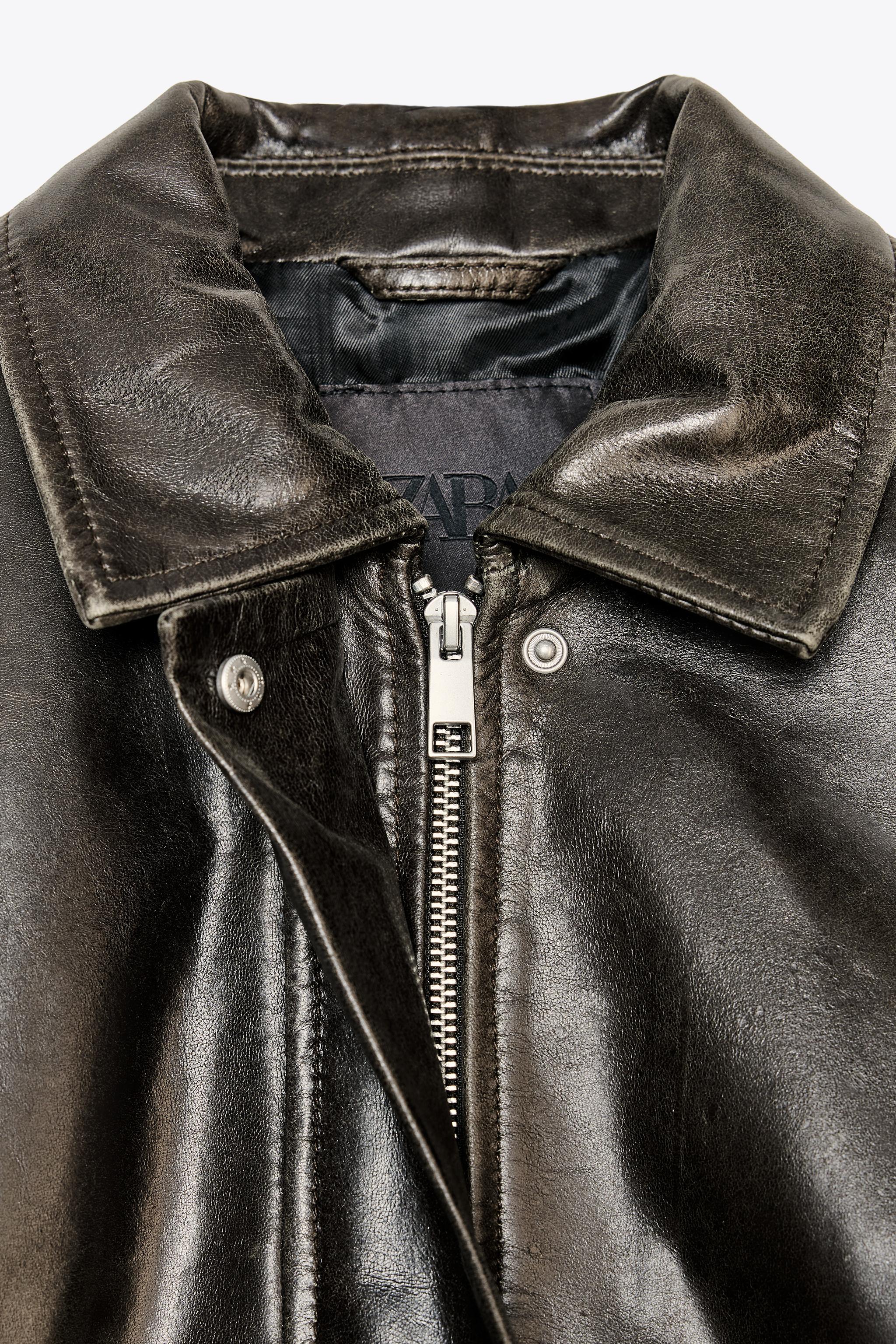 100% LEATHER BOMBER ZW COLLECTION LIMITED EDITION
