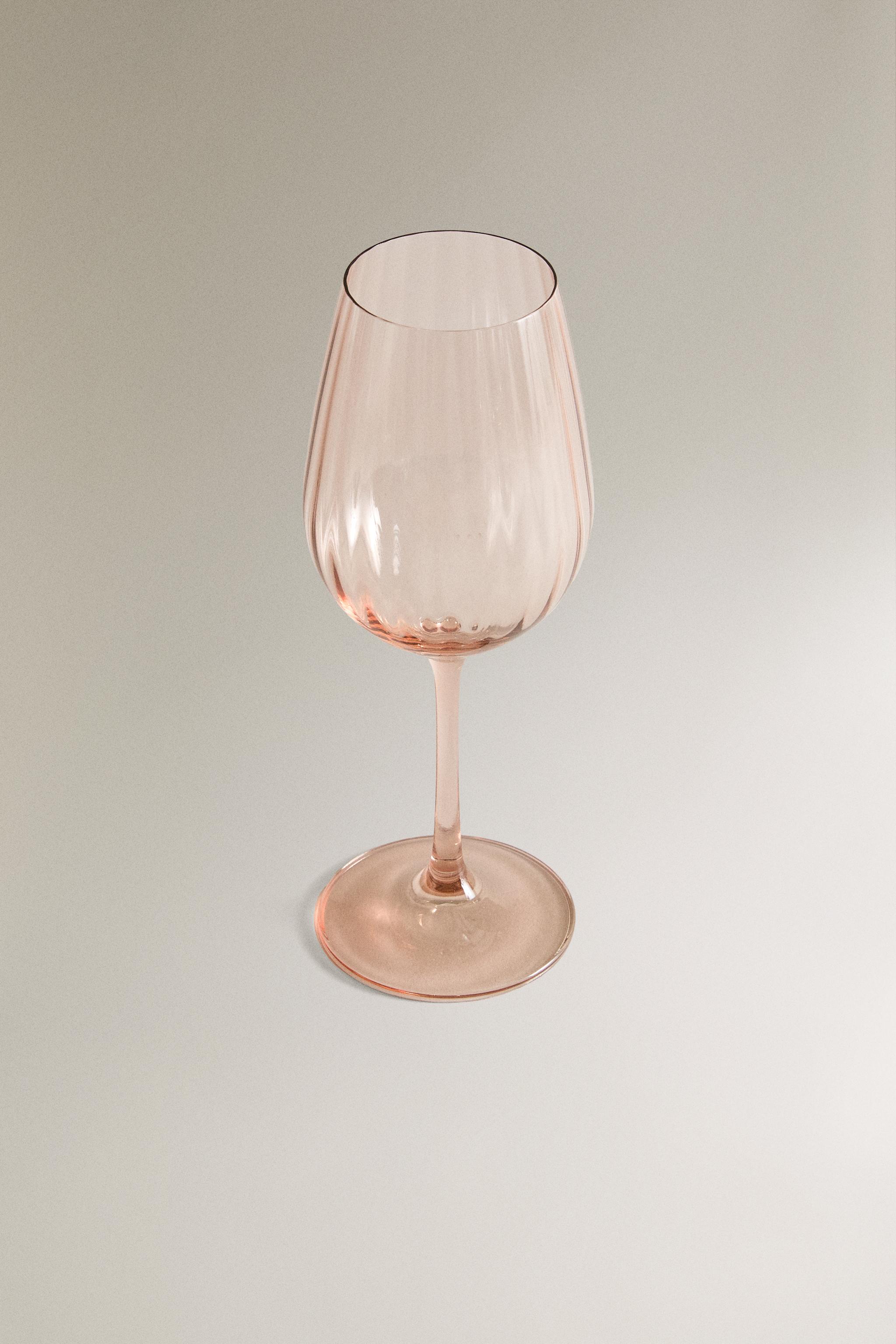 OPTICAL-DESIGN CRYSTALLINE WINE GLASS