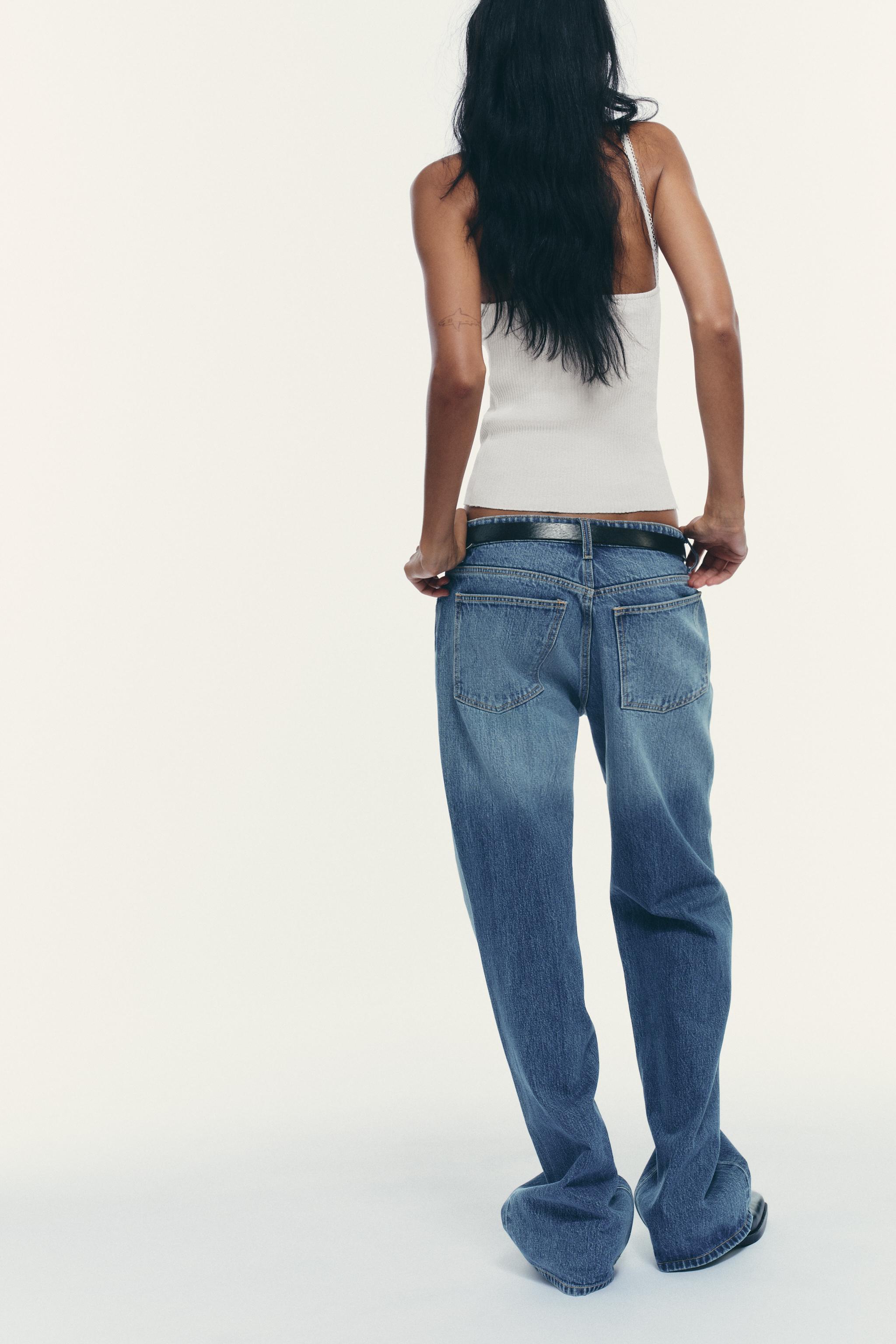 TRF MID-RISE WIDE LEG JEANS