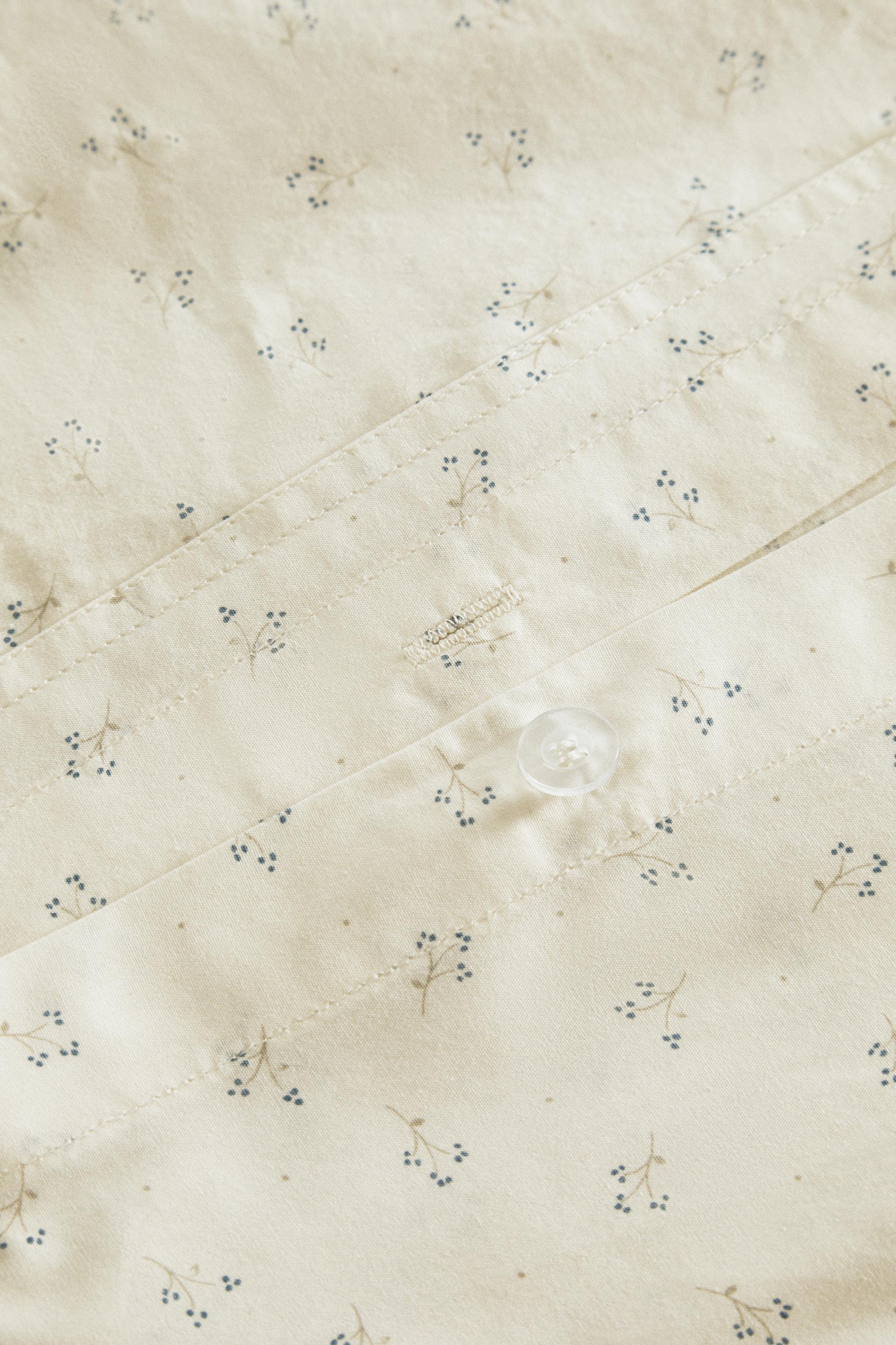 CHILDREN'S COTTON DUVET COVER WITH MINI FLOWER DESIGN