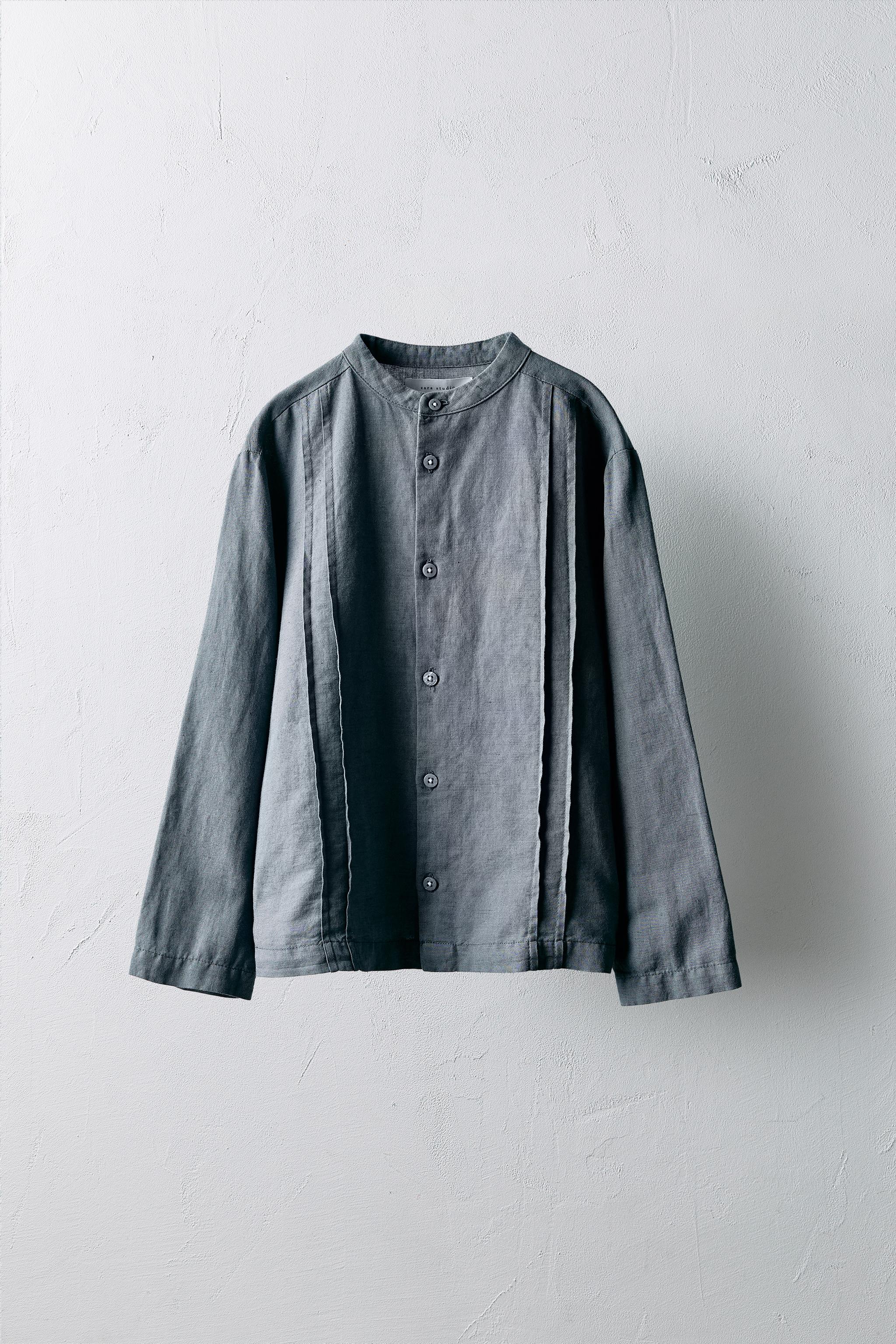 AGES 6-10/ LIMITED EDITION LINEN PLEATED SHIRT