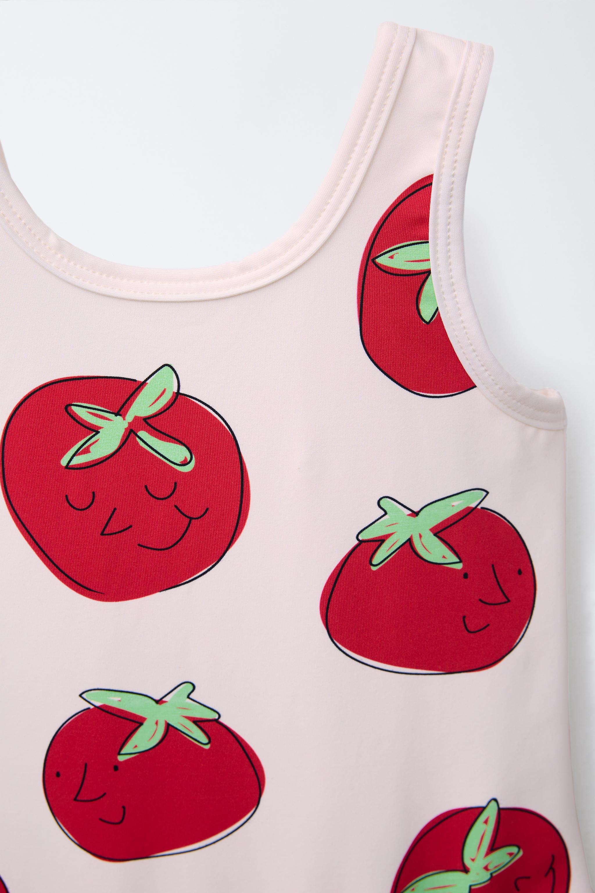 2-6 YEARS/ TOMATO SWIMSUIT