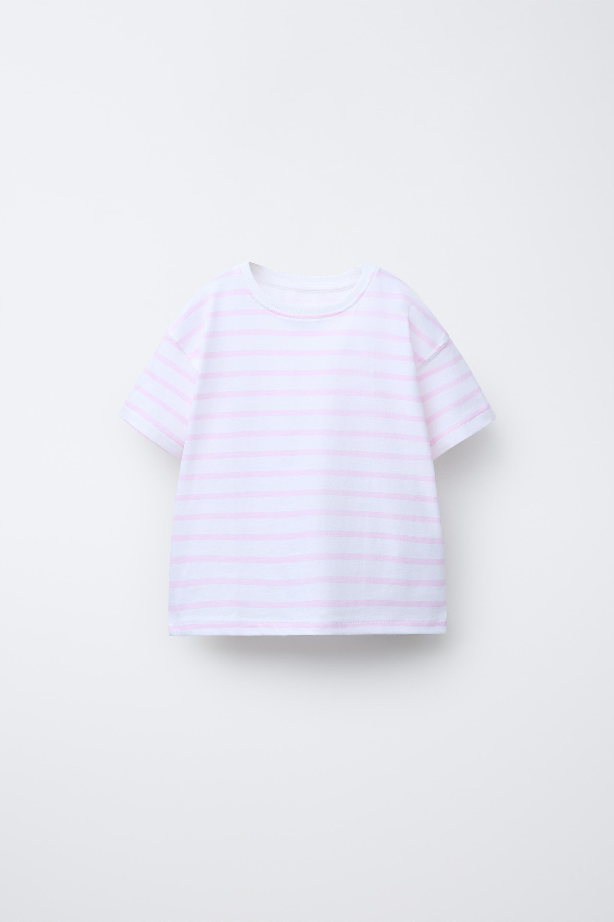THREE-PACK OF PLAIN AND STRIPED T-SHIRTS