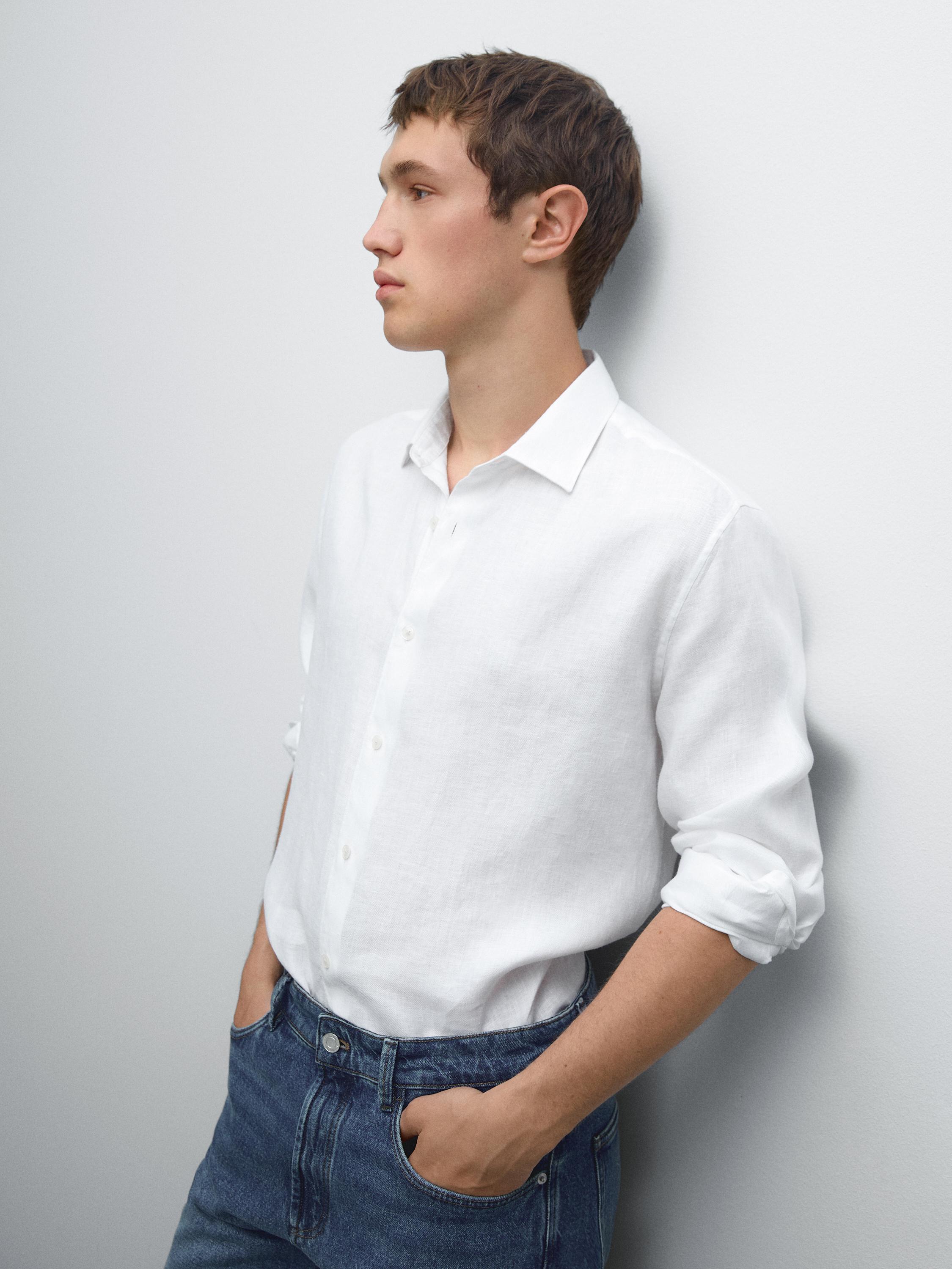 Lightweight regular fit twill shirt