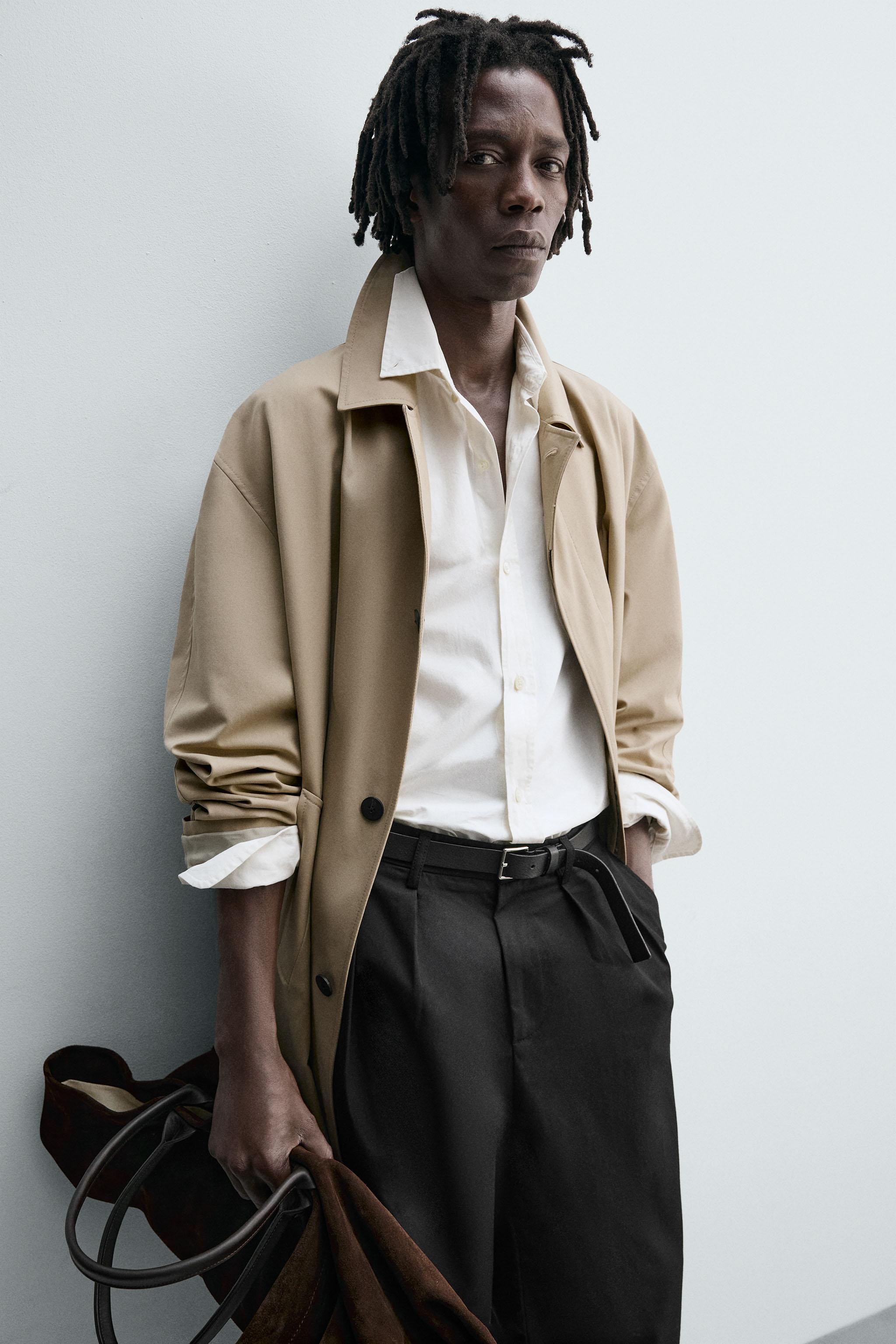 PLEATED WIDE FIT PANTS