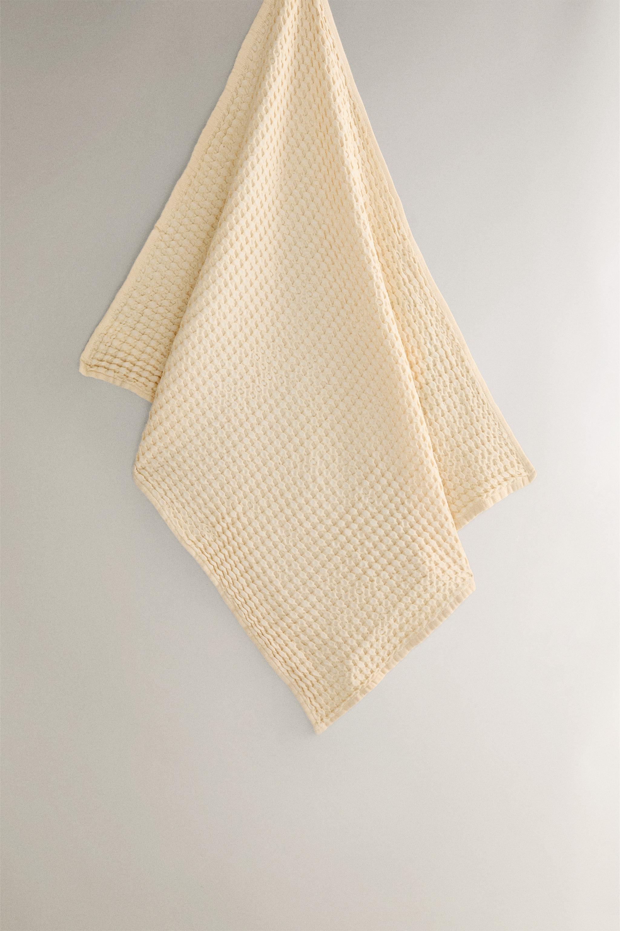 WAFFLE-KNIT COTTON KITCHEN TOWEL X COLLAGERIE