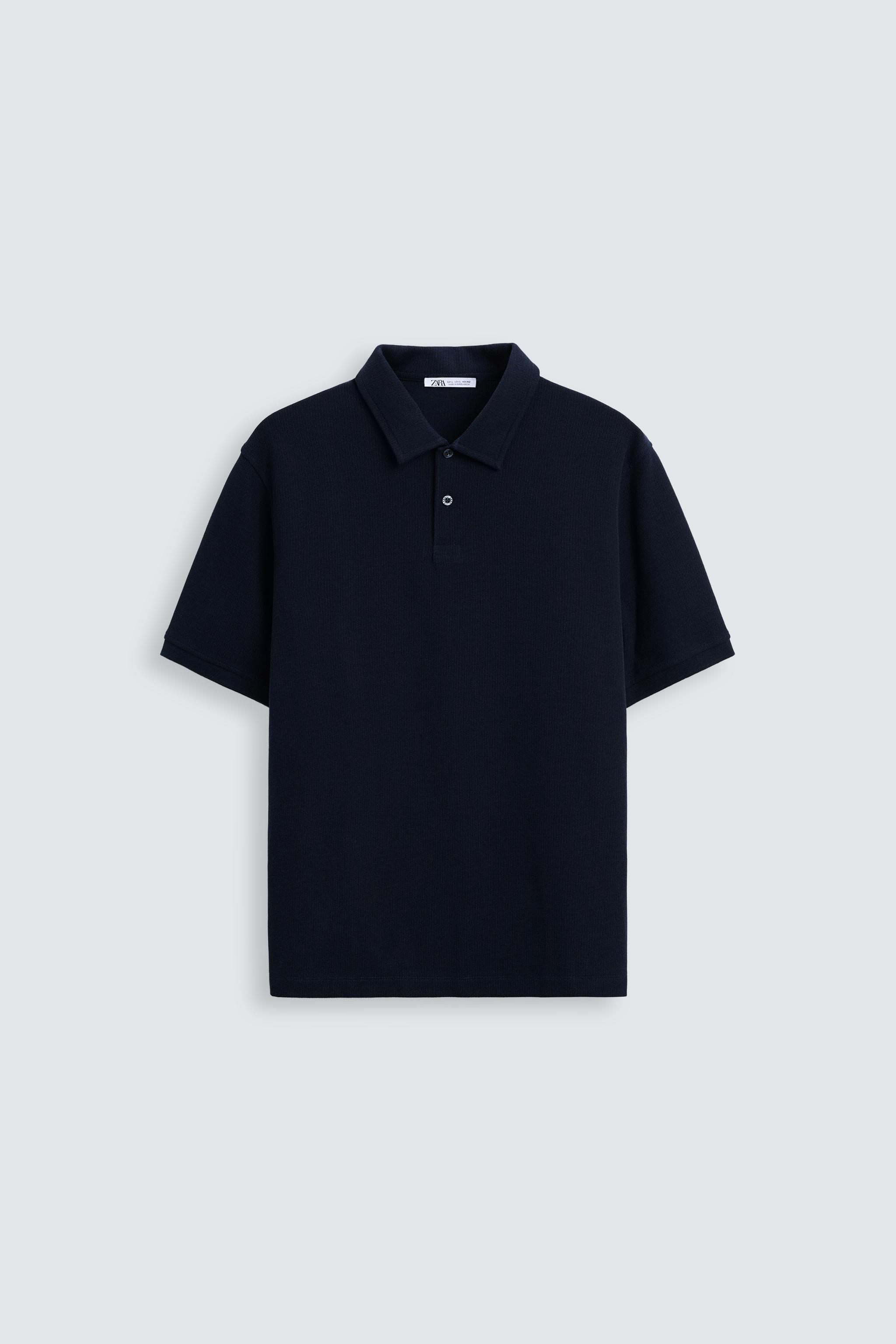 BASIC TEXTURED POLO SHIRT