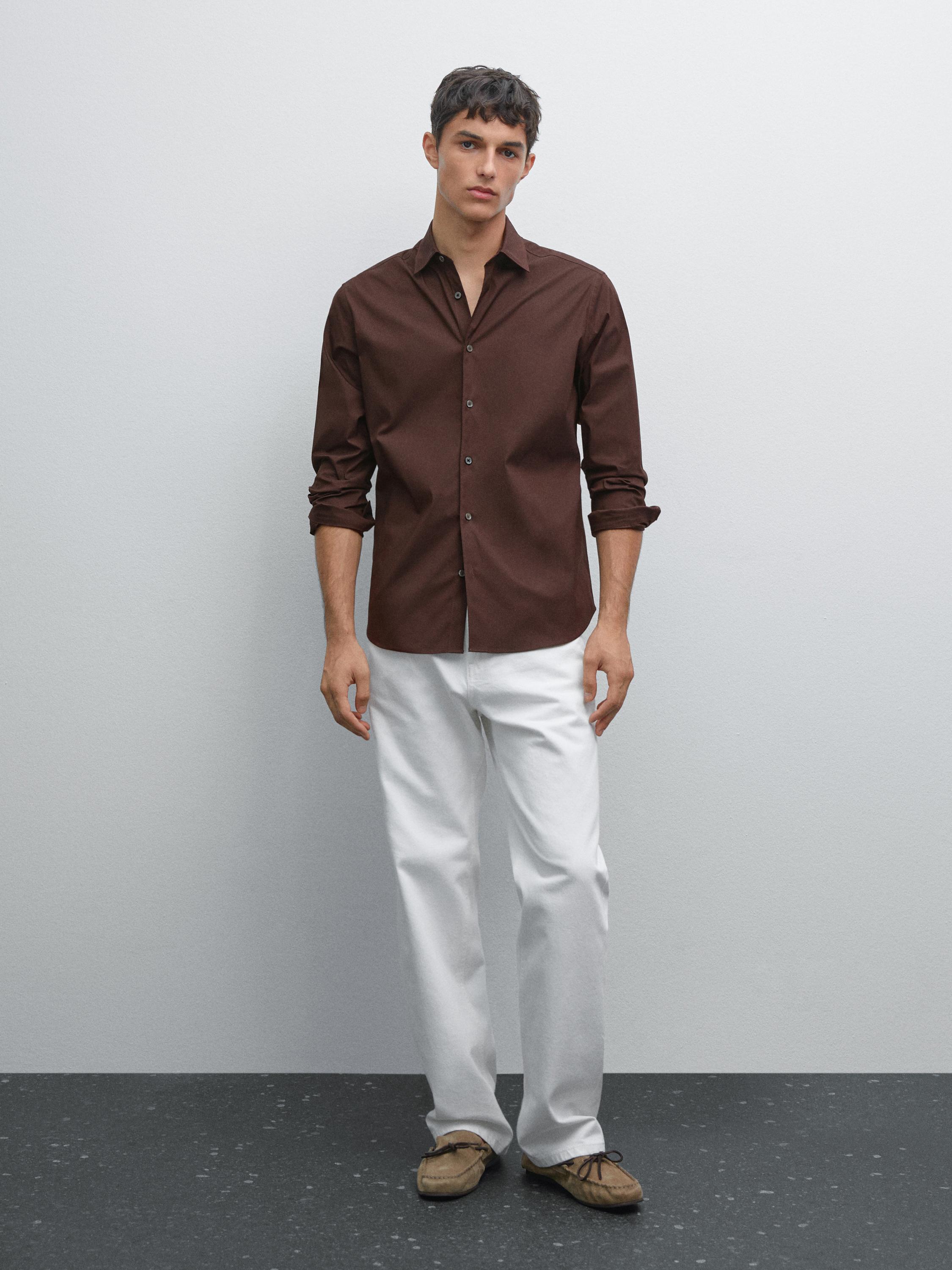 Slim fit stretch shirt
