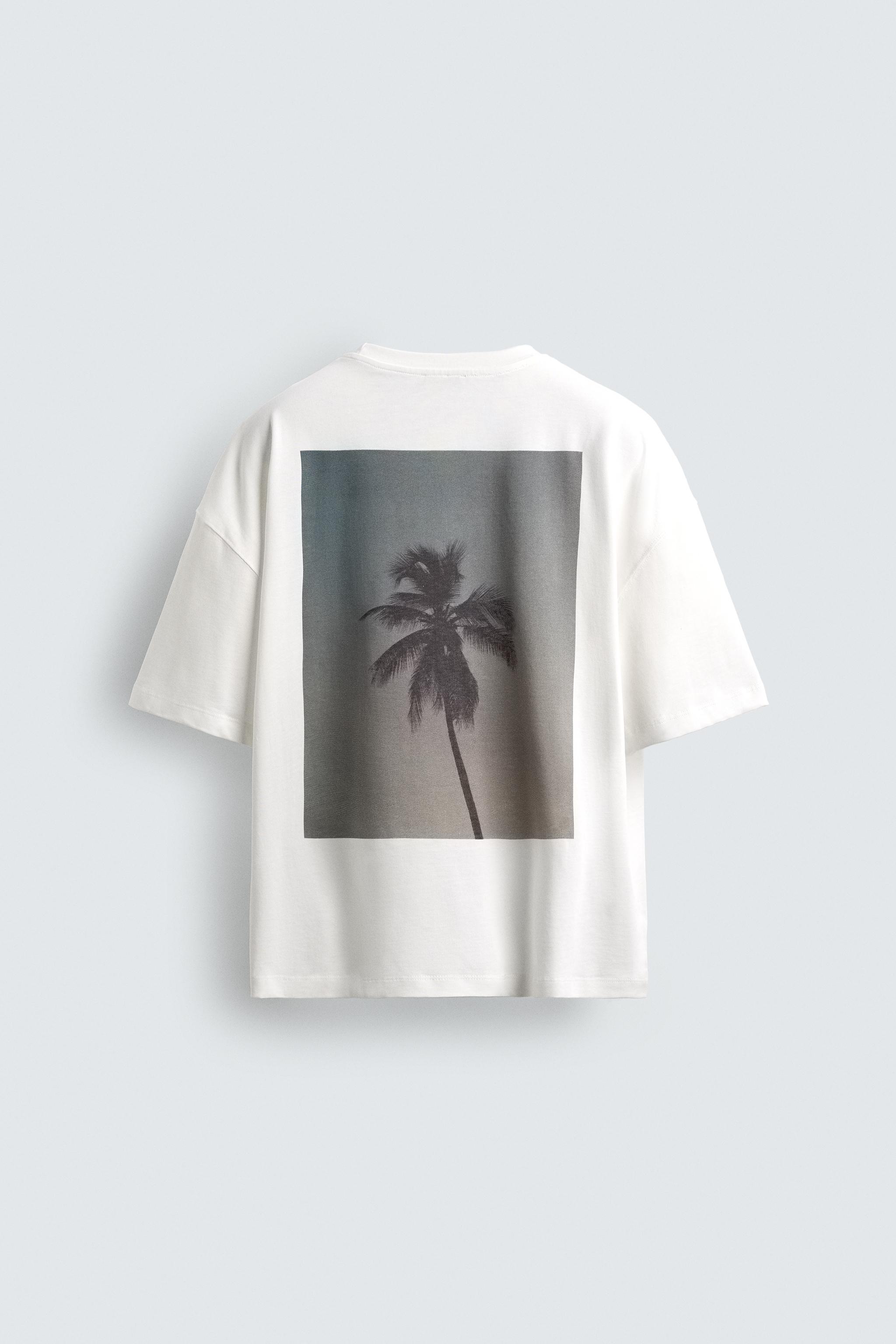 PALM TREE PRINT T-SHIRT