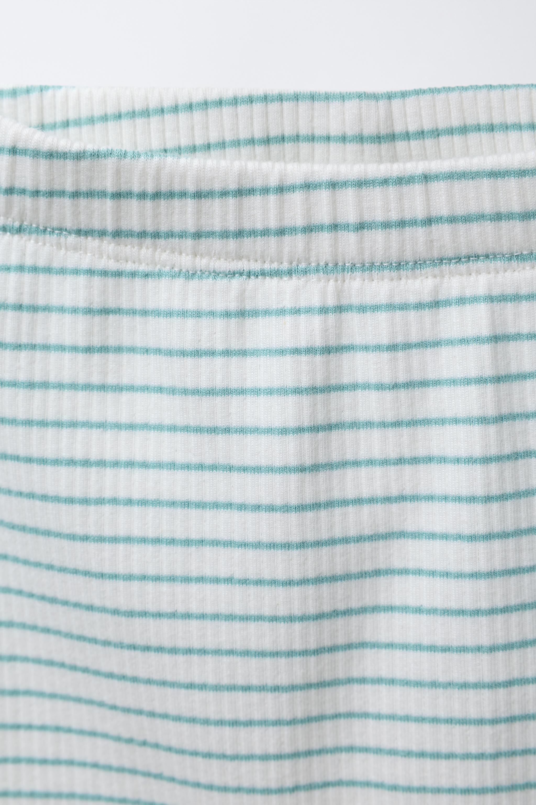 STRIPED BODYSUIT AND LEGGINGS SET