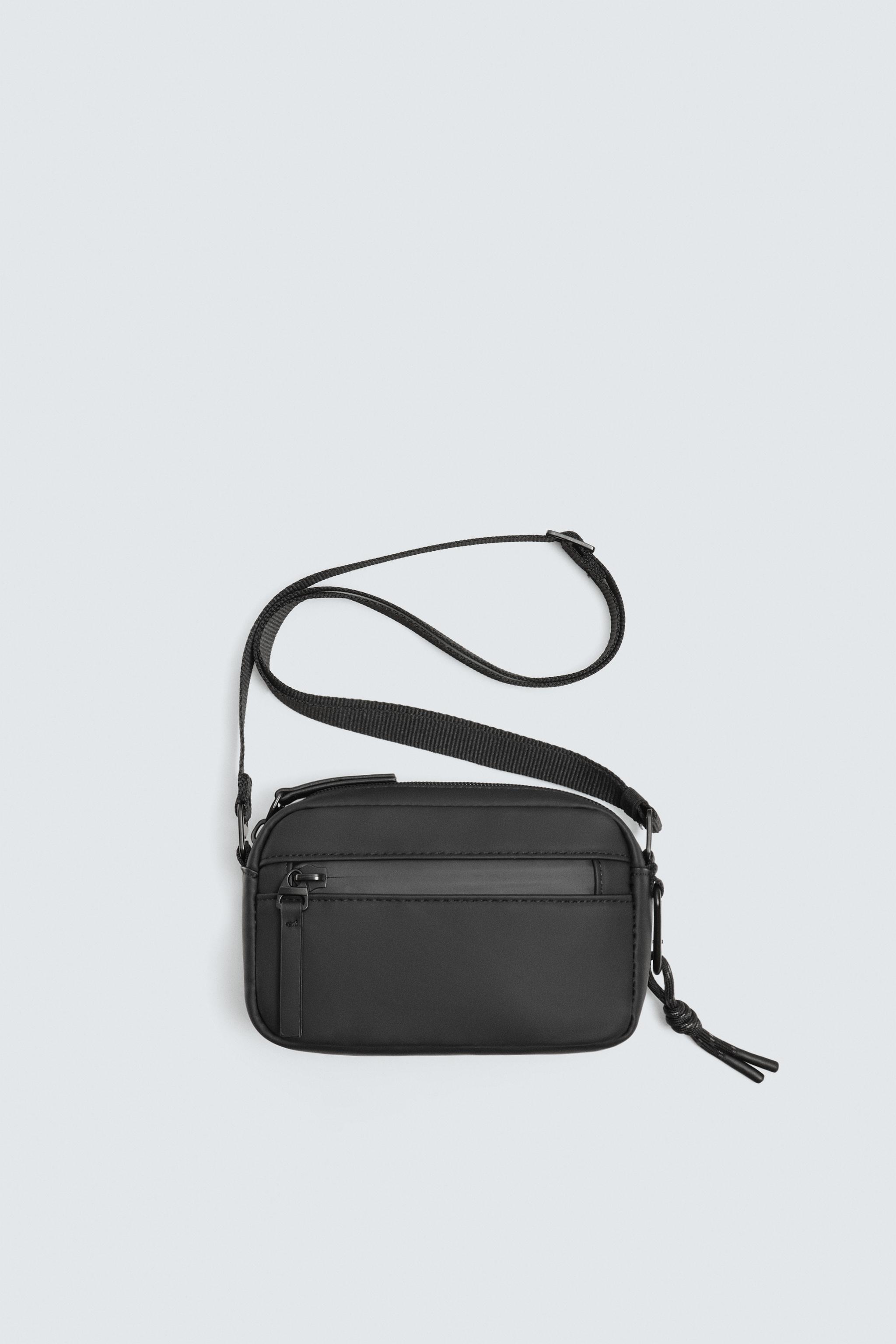 RUBBERIZED CROSSBODY BAG
