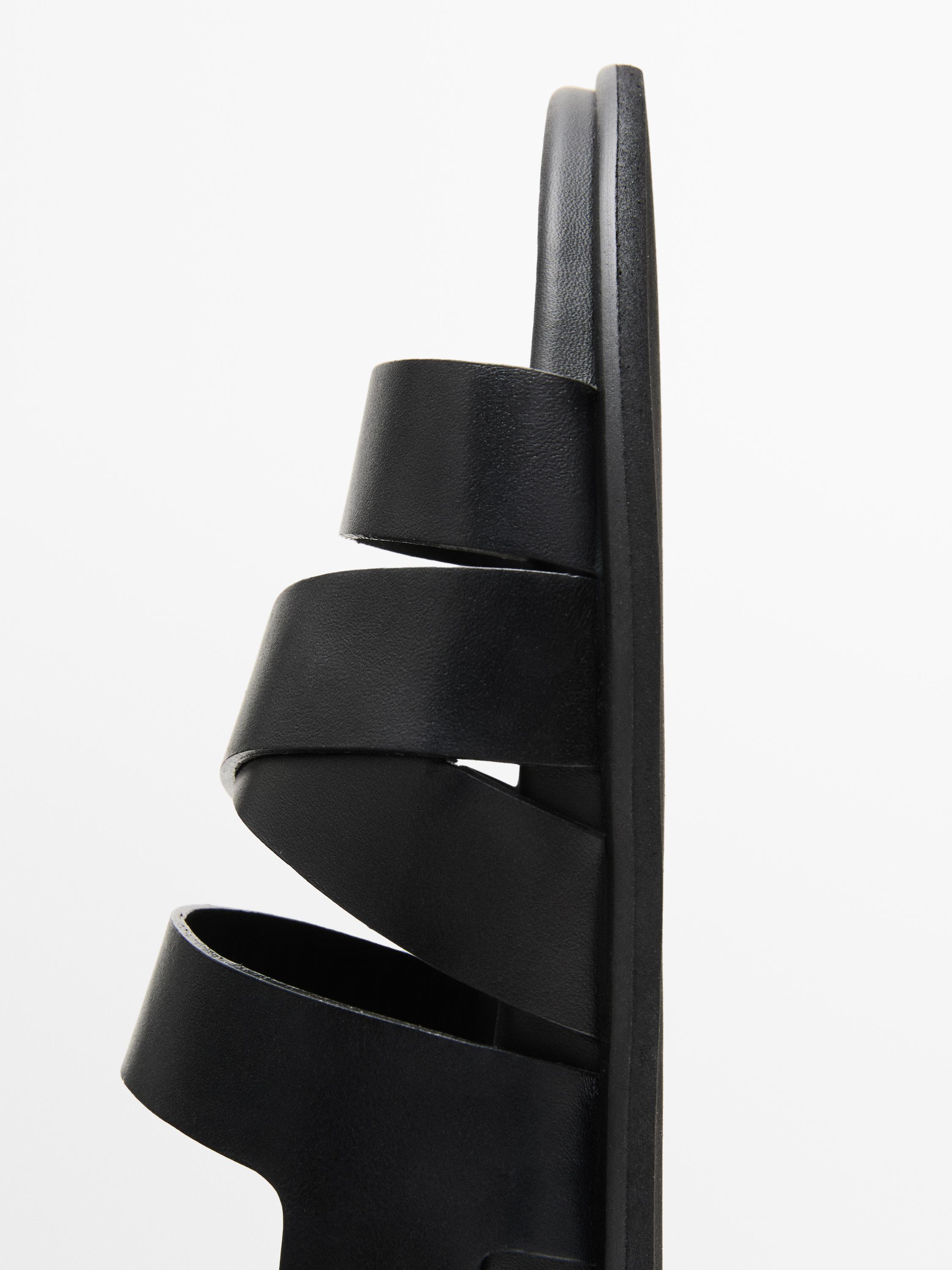 Nappa strappy sandals