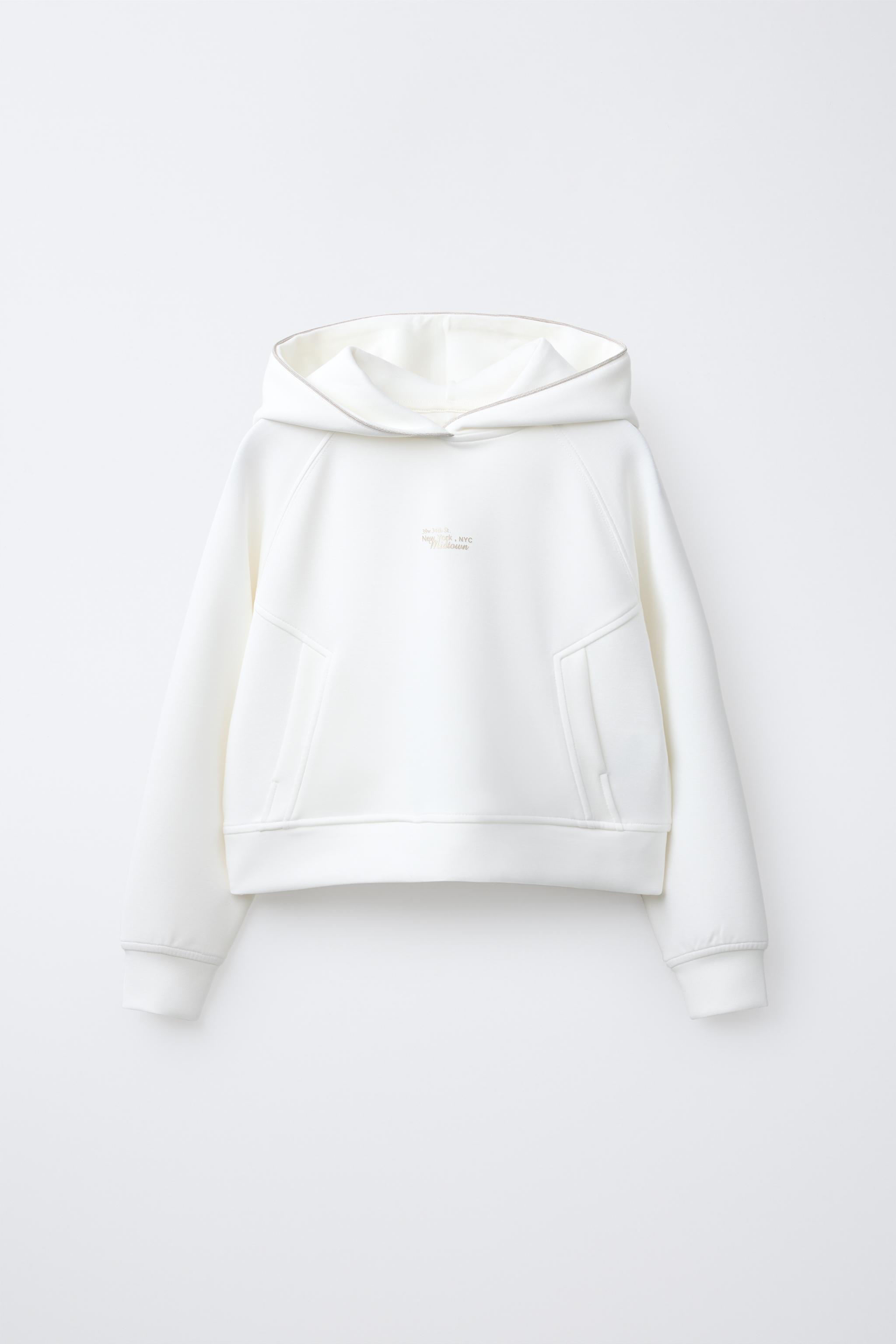 SWEATSHIRT WITH MODAL TEXT