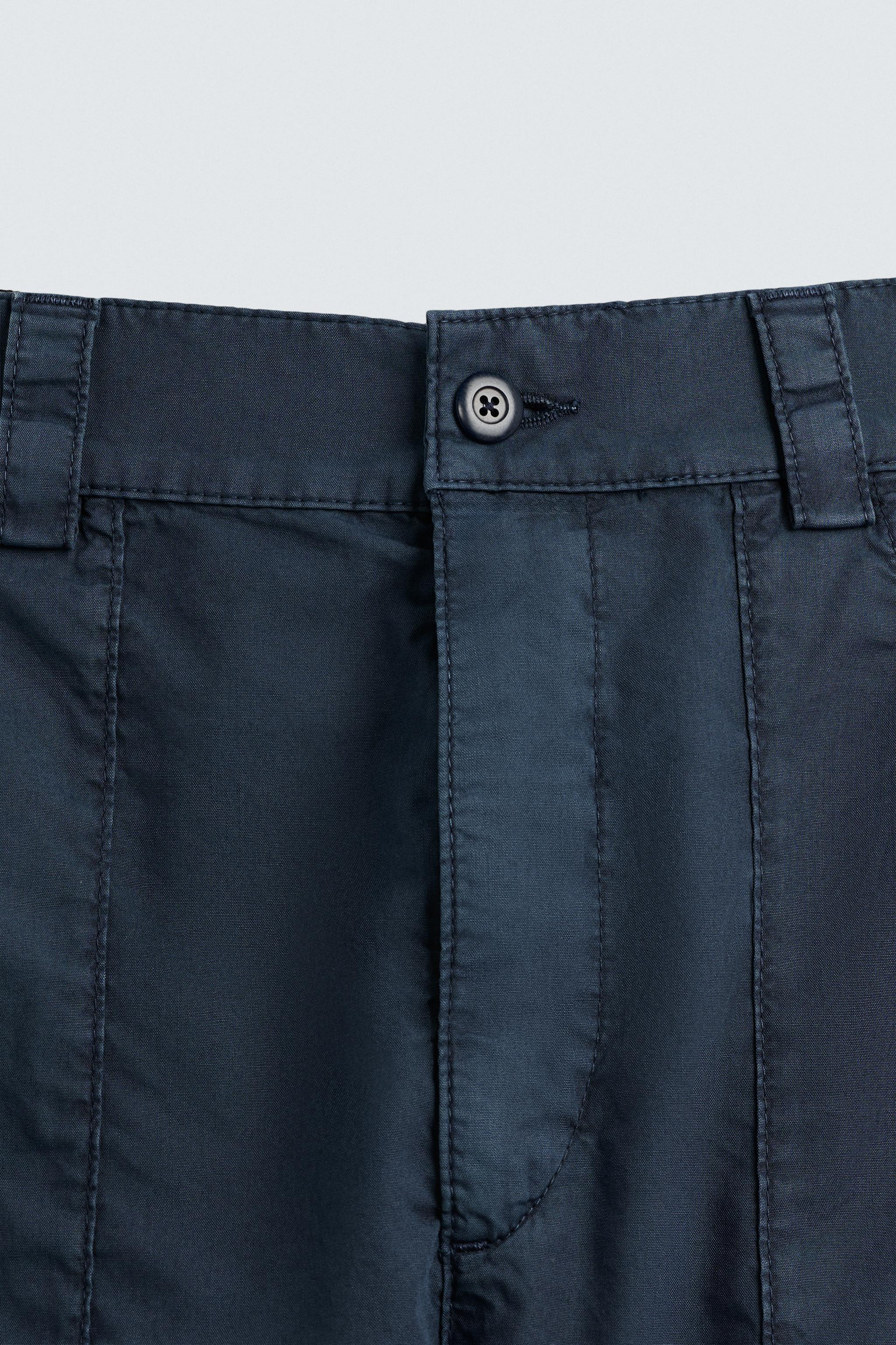 WASHED COTTON BERMUDA SHORTS