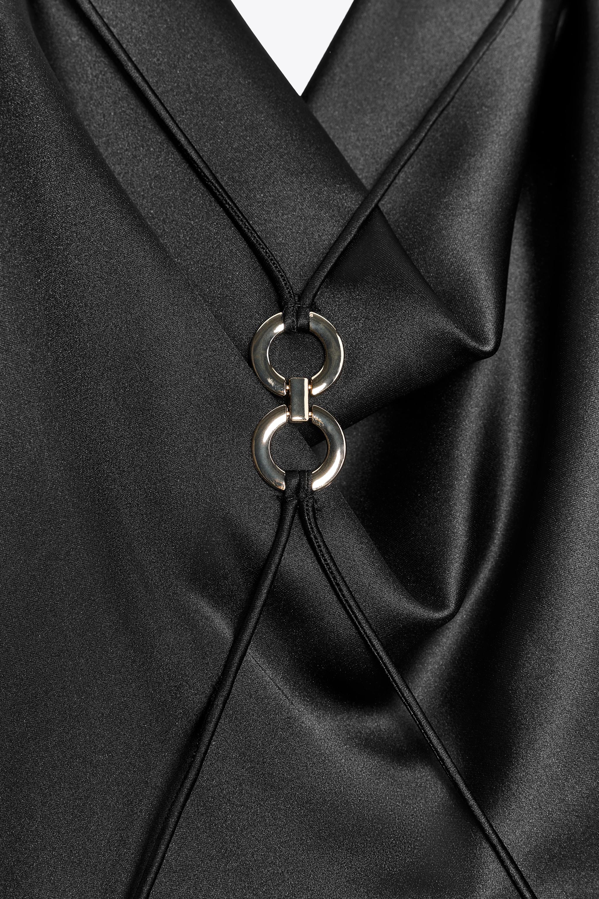 SATIN EFFECT MINI DRESS