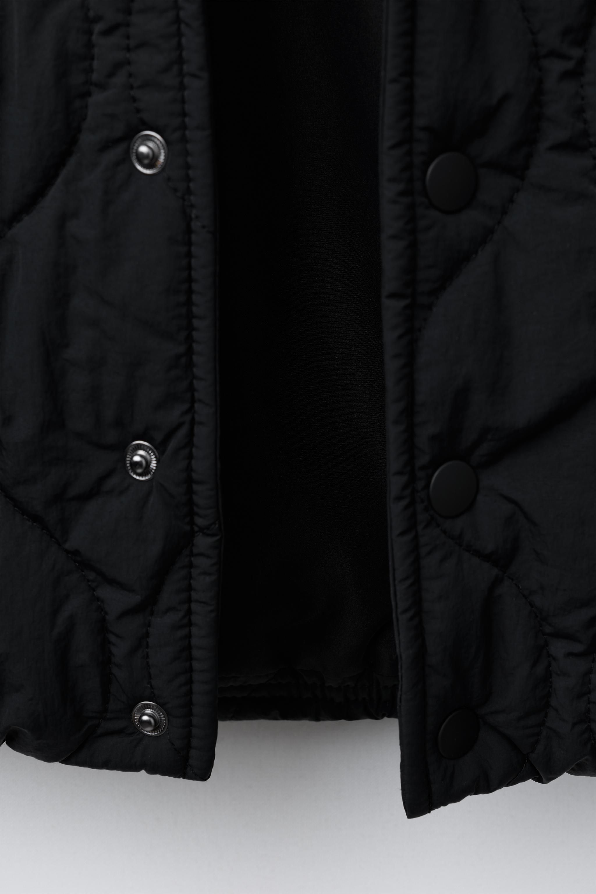 WATER REPELLENT HOODED PADDED BOMBER JACKET