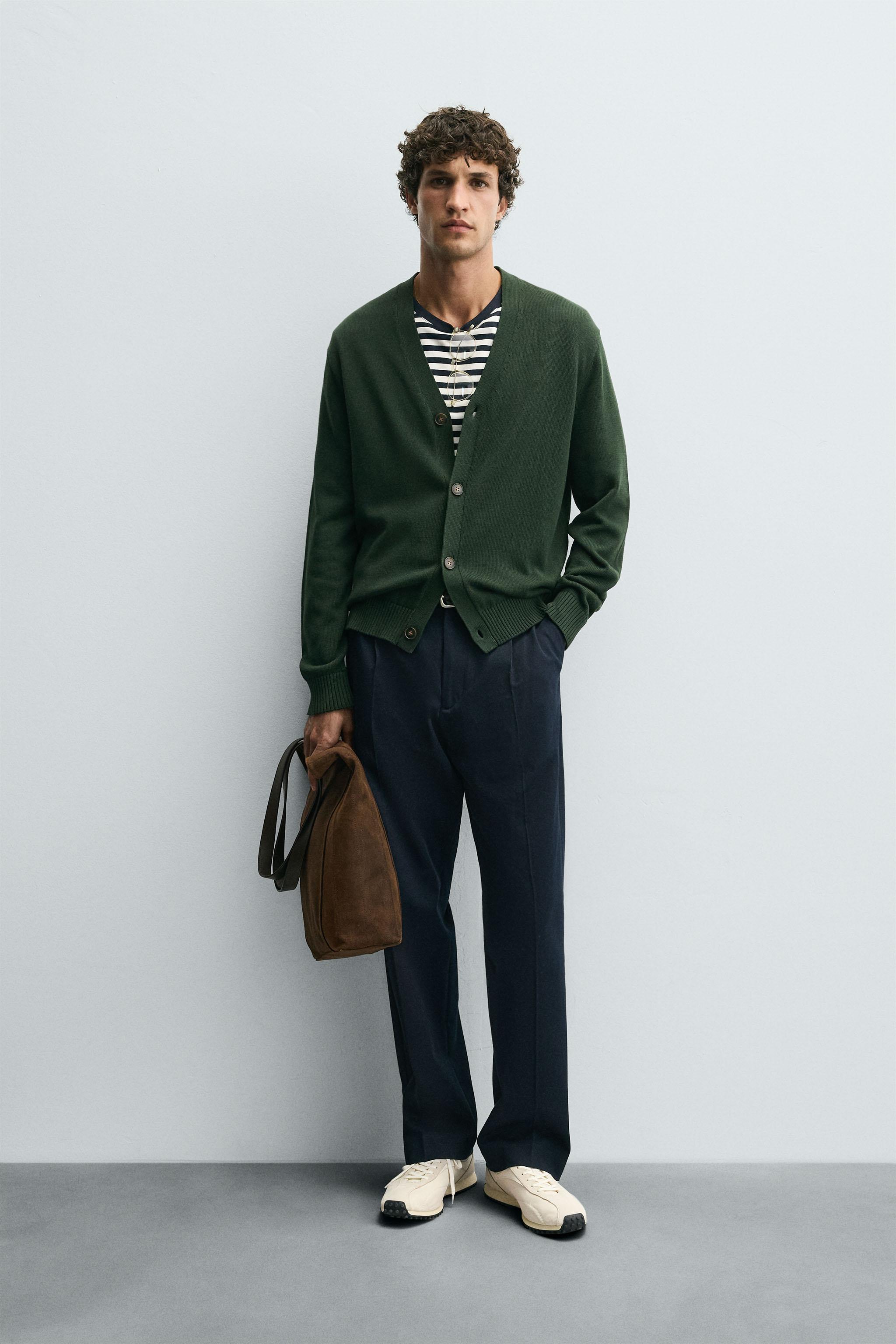 COTTON REGULAR FIT CARDIGAN