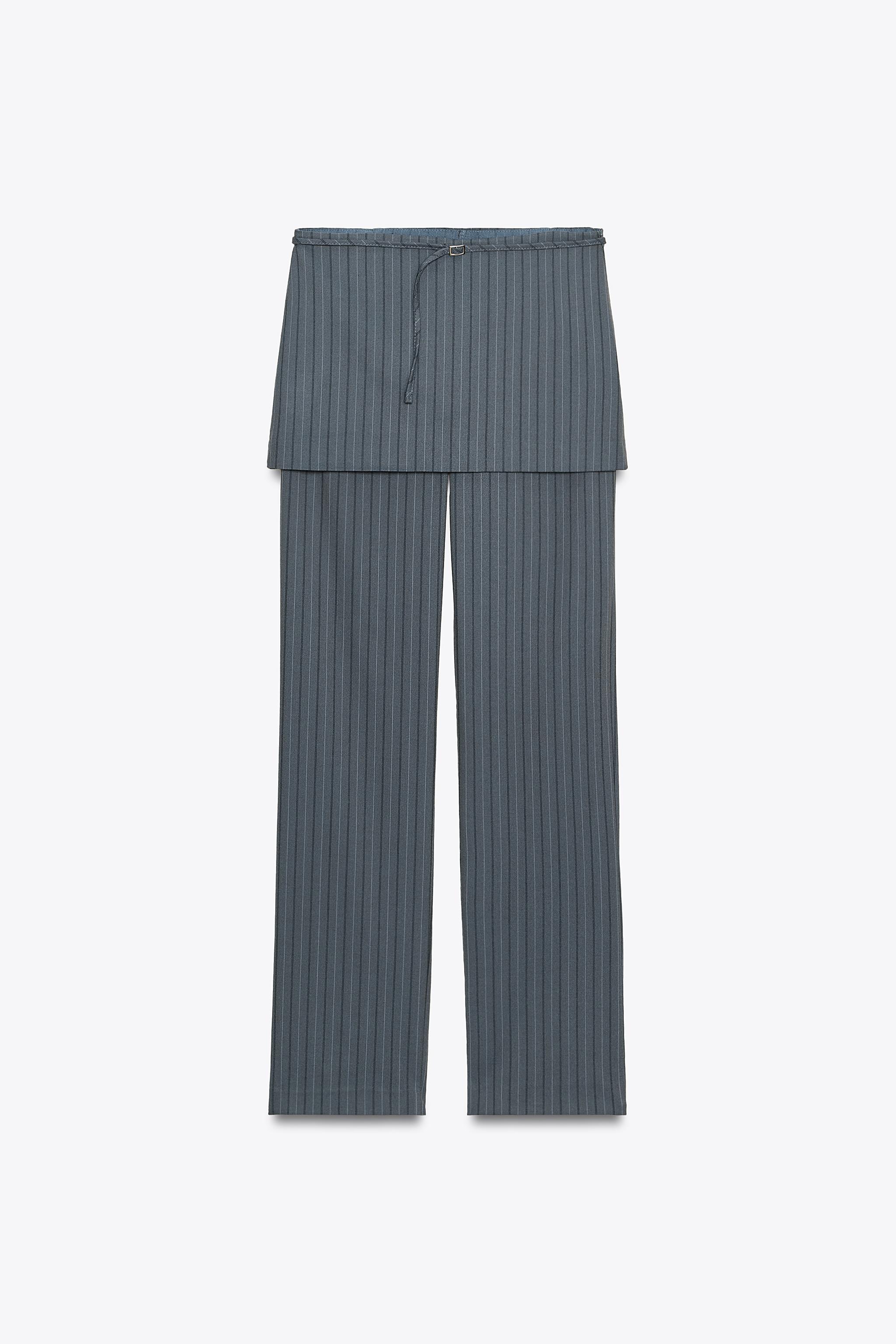PINSTRIPE SKIRT PANTS