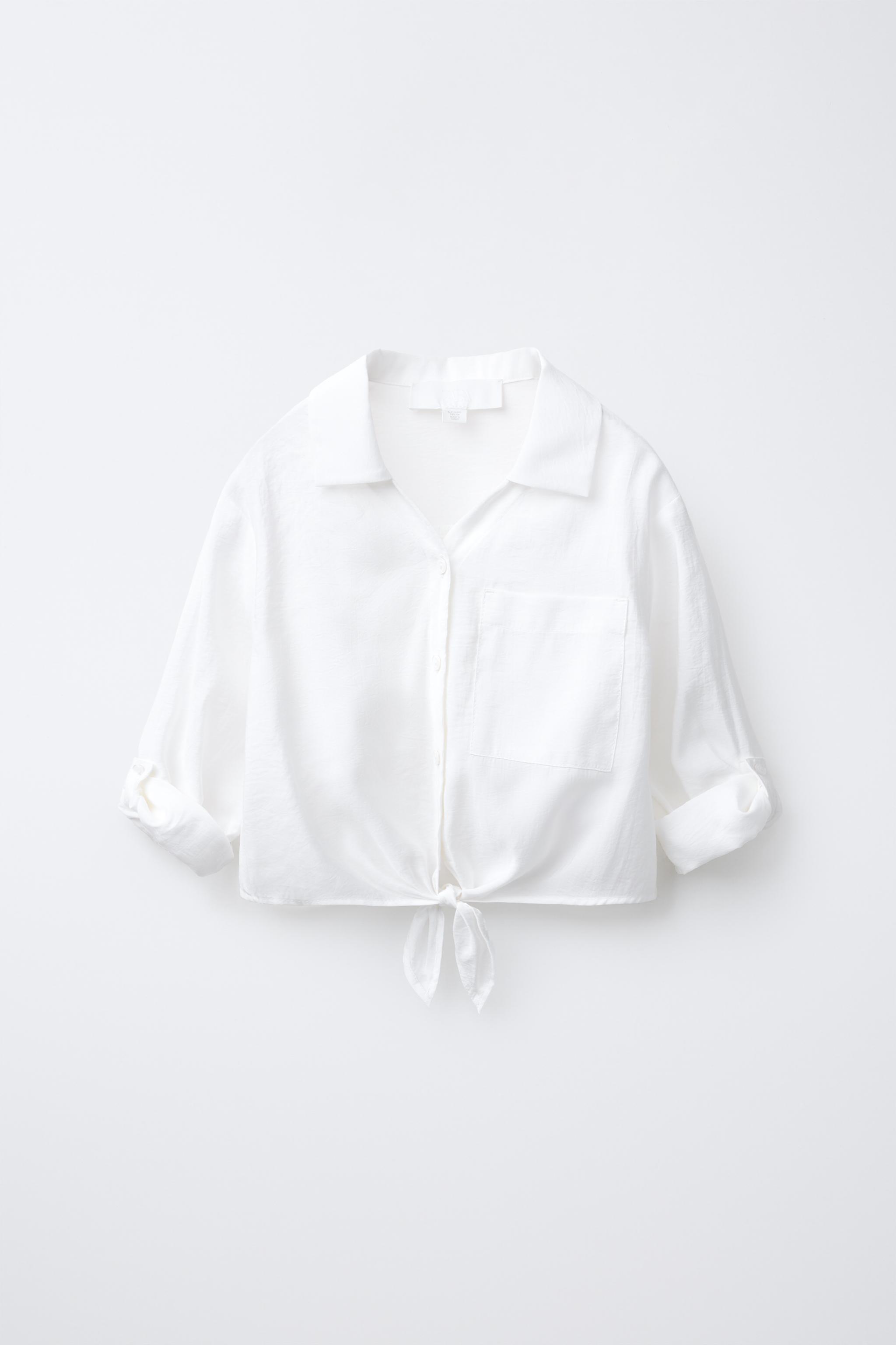 KNOTTED FLOWY SHIRT