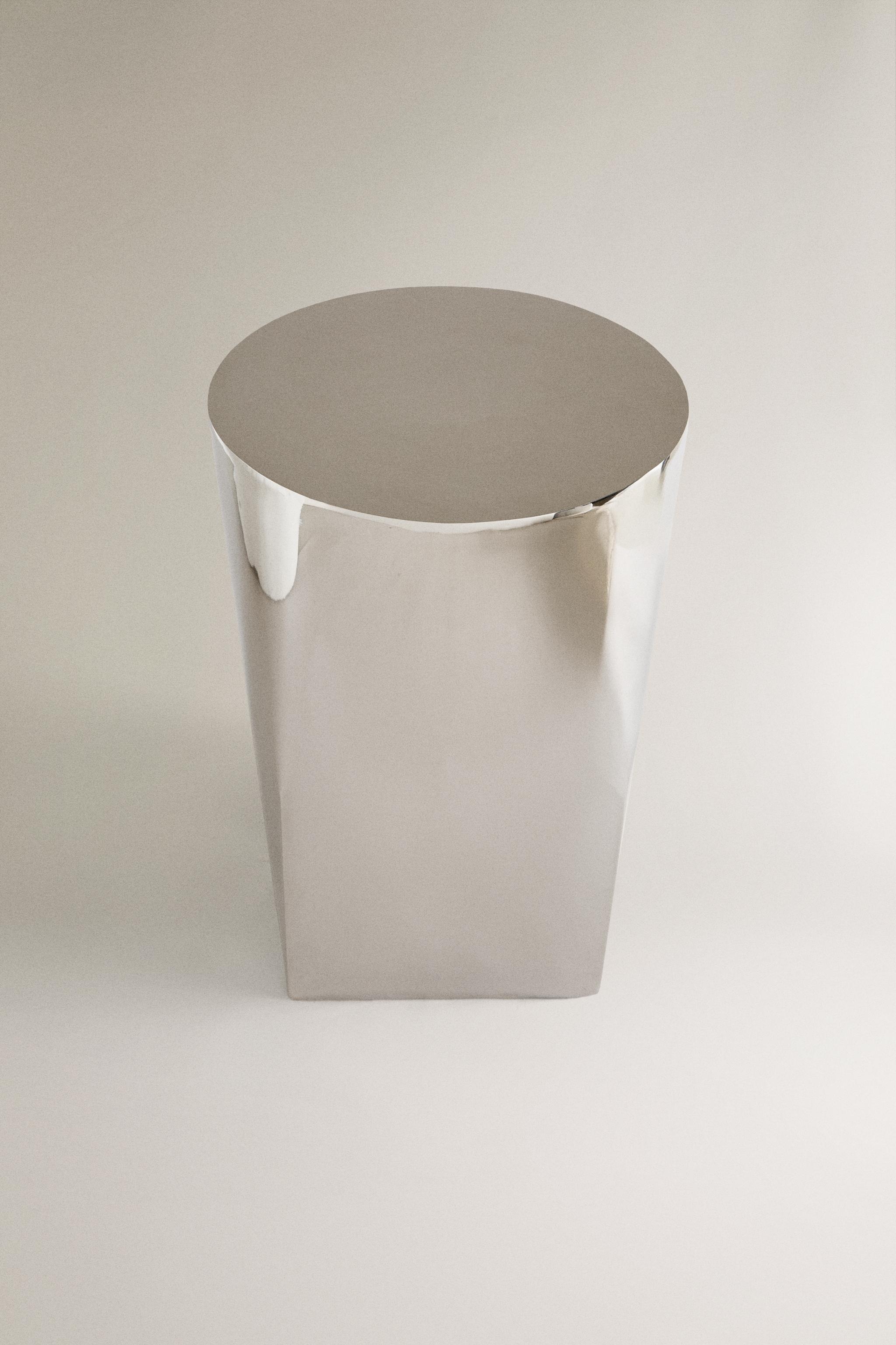 STAINLESS STEEL SIDE TABLE